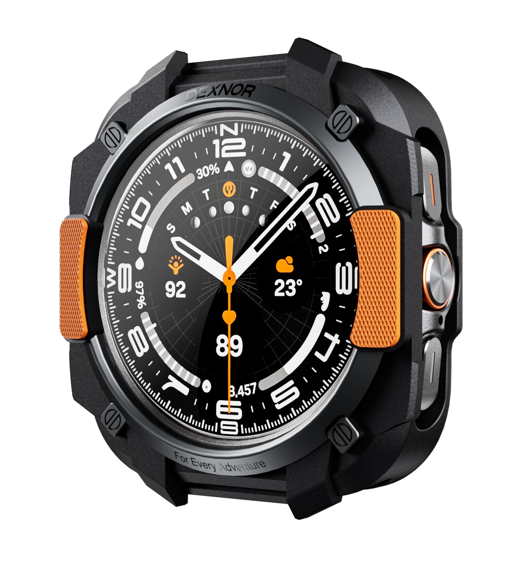 Dexnor Case for Samsung Galaxy Watch Ultra 47mm 2025 Durable Shockproof TPU Bumper Cover for Outdoor Adventure