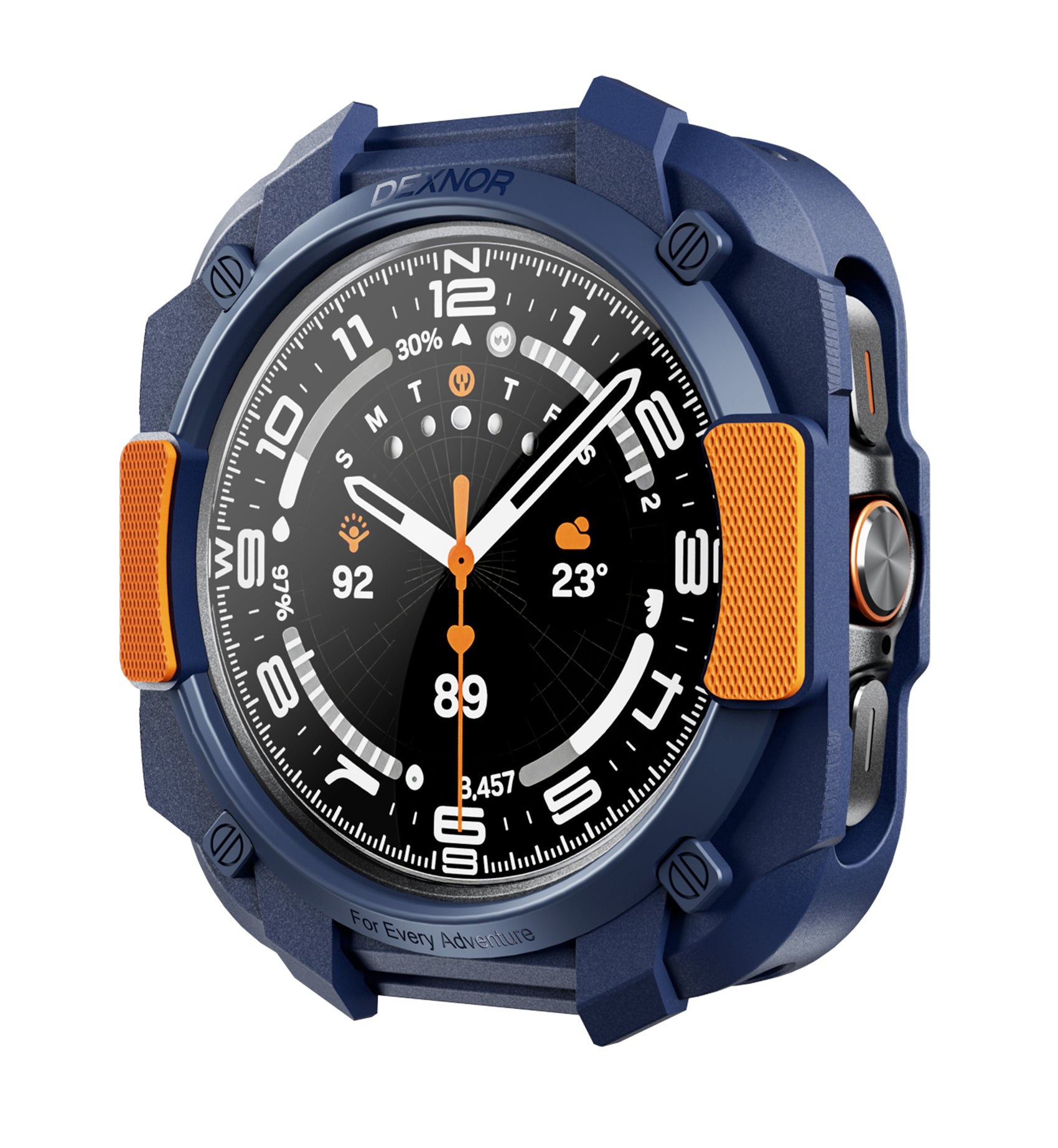 Dexnor Case for Samsung Galaxy Watch Ultra 47mm 2025 Durable Shockproof TPU Bumper Cover for Outdoor Adventure