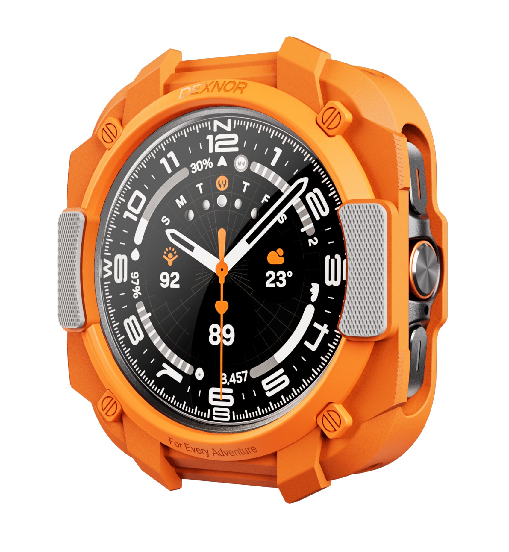 Dexnor Case for Samsung Galaxy Watch Ultra 47mm 2025 Durable Shockproof TPU Bumper Cover for Outdoor Adventure