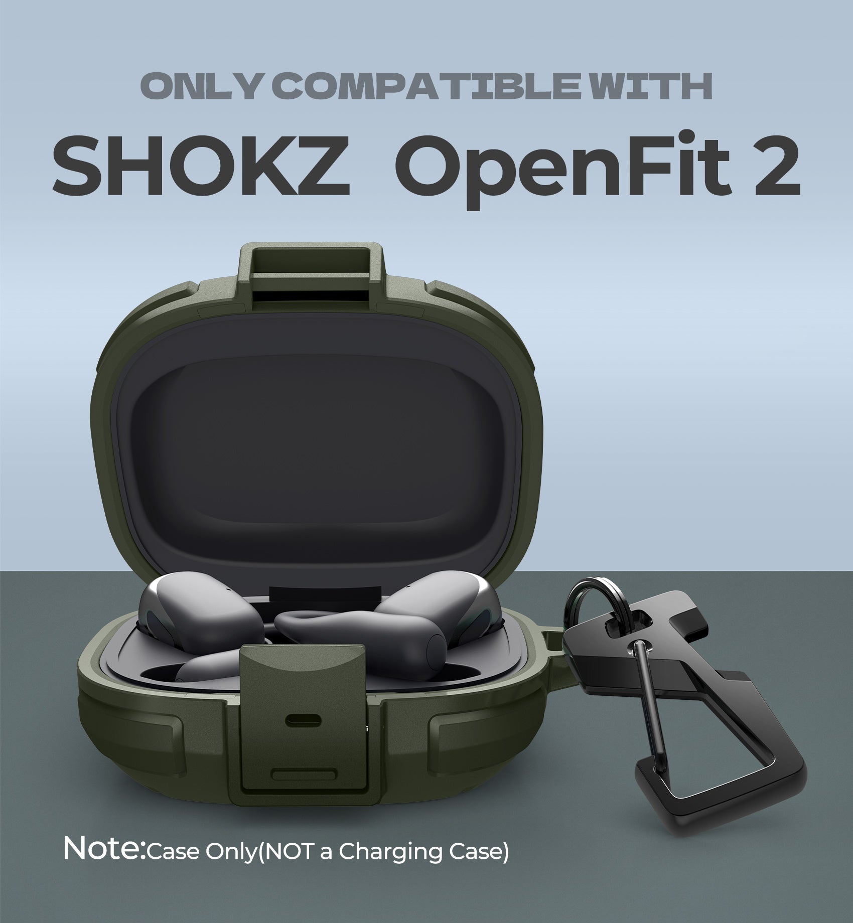 Dexnor Case for Shokz OpenFit 2nd Gen 2025 with Drop-Proof Lock