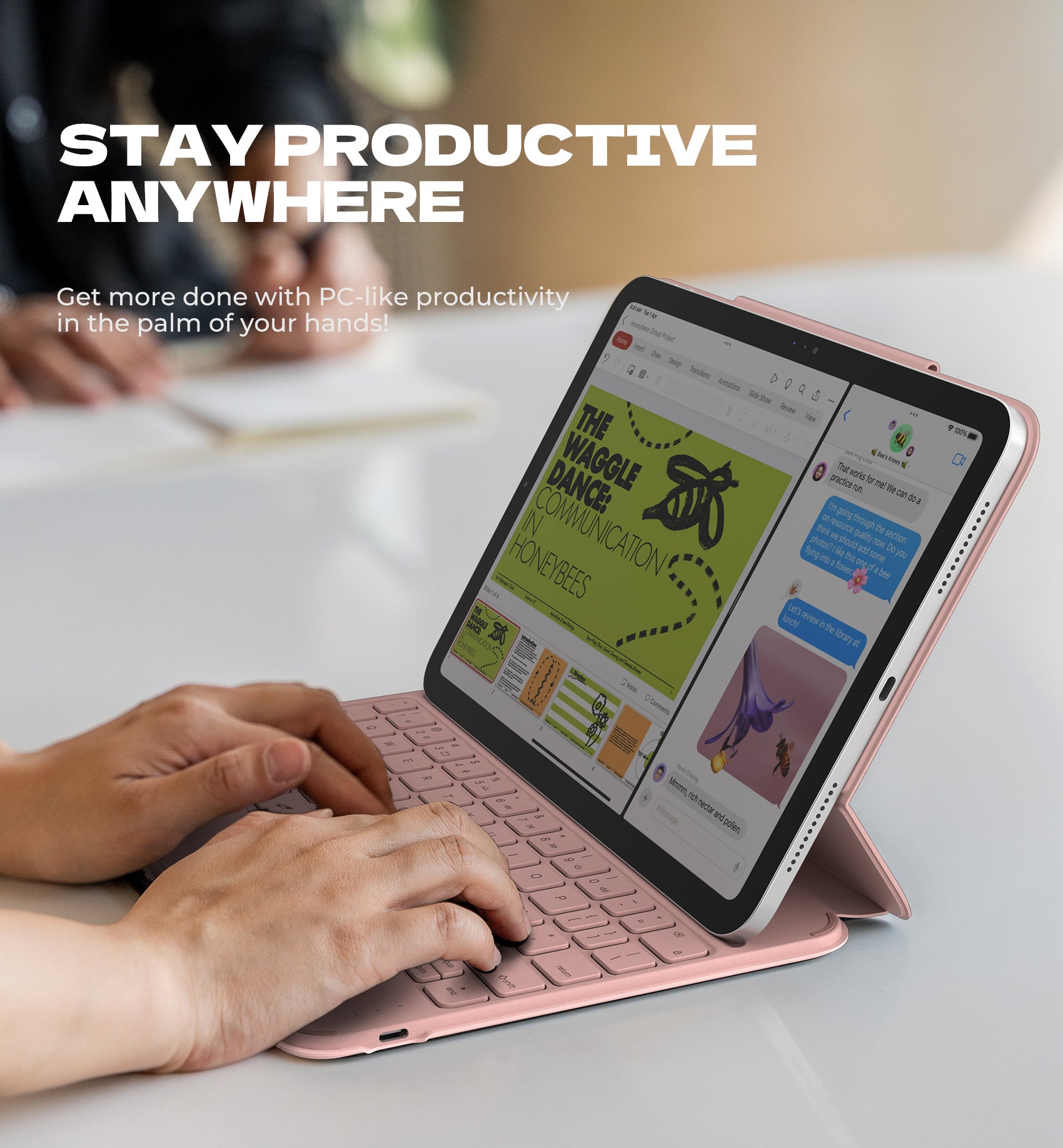 Dexnor Keyboard Case For iPad 10th Gen With Trackpad Pen Holder