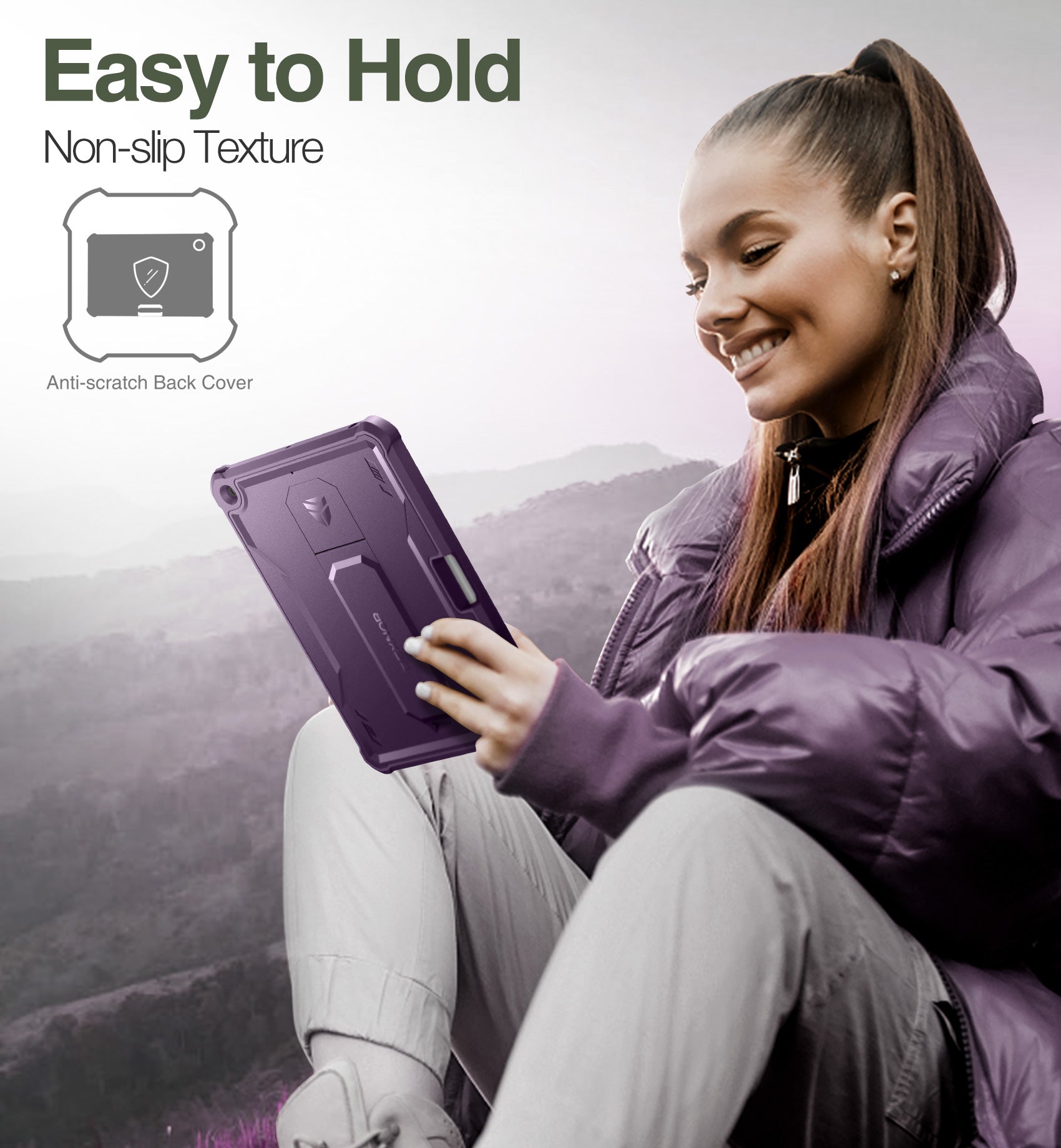 Dexnor for iPad 9.7 Inch 6th Generation 2018 Built in Screen Protector Kickstand with Pen Holder Heavy Duty Shockproof Full Body Protective Cover