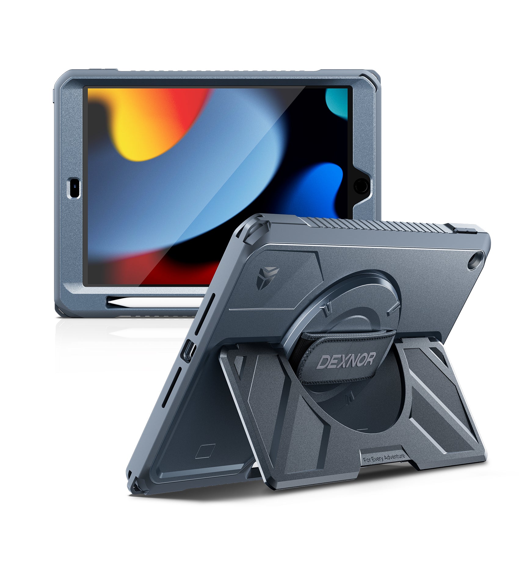 Dexnor Case for iPad 9th Generation 10.2 inch Rugged Protective