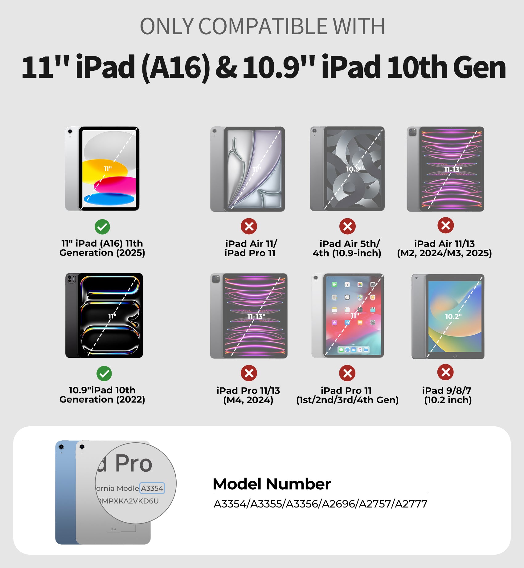 Dexnor Case for iPad A16 11th Generation 2025 11 inch Rugged Protective Case with 360° Rotating Hand Strap Stand Screen Protector Pencil Holder Shockproof Full-Body Cover