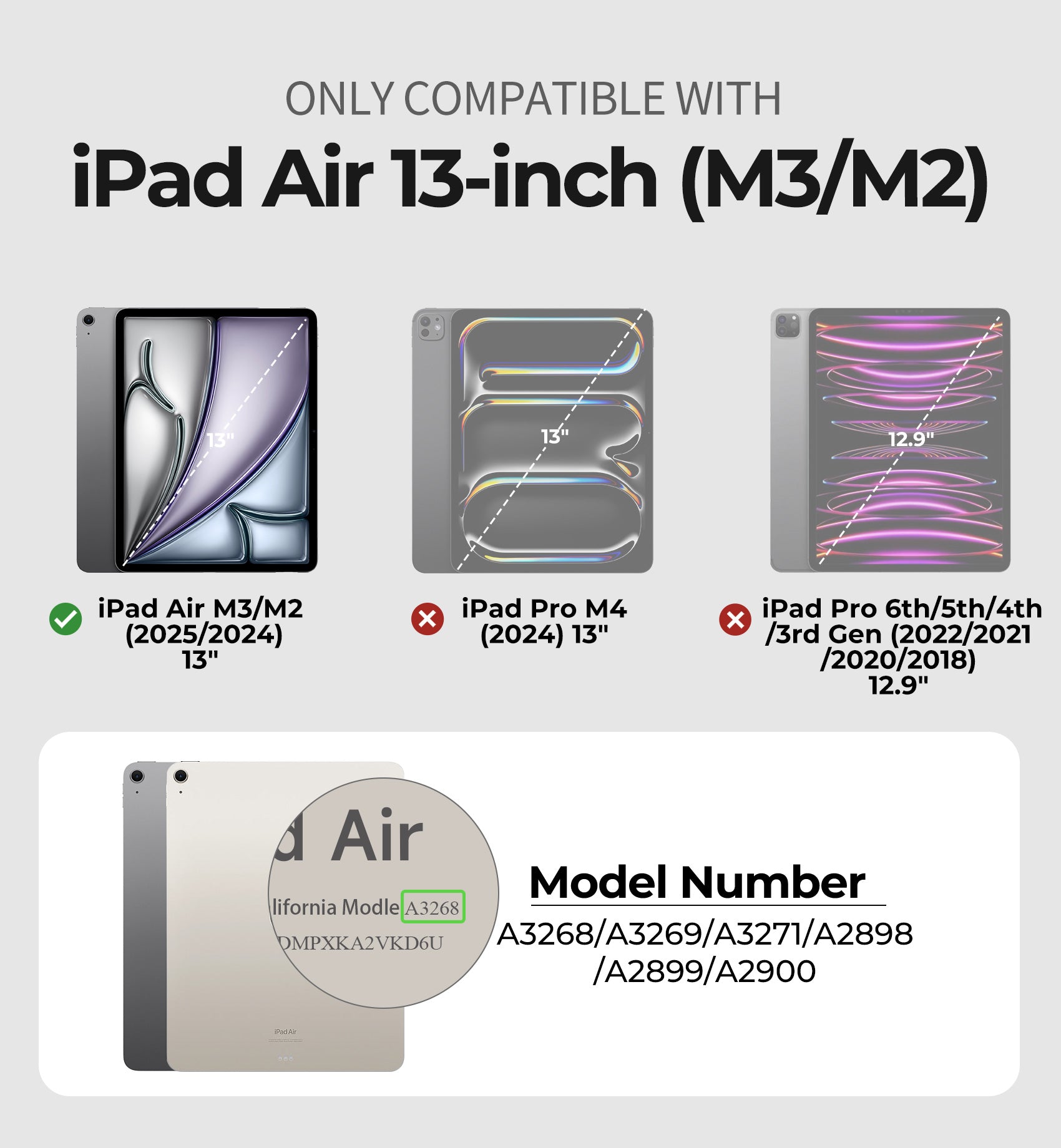 Dexnor Case for iPad Air 13 inch M4 2026 Rugged Protective Case with 360° Rotating Hand Strap Steady Stand Screen Protector Pencil Holder Shockproof Full-Body Bumper Cover