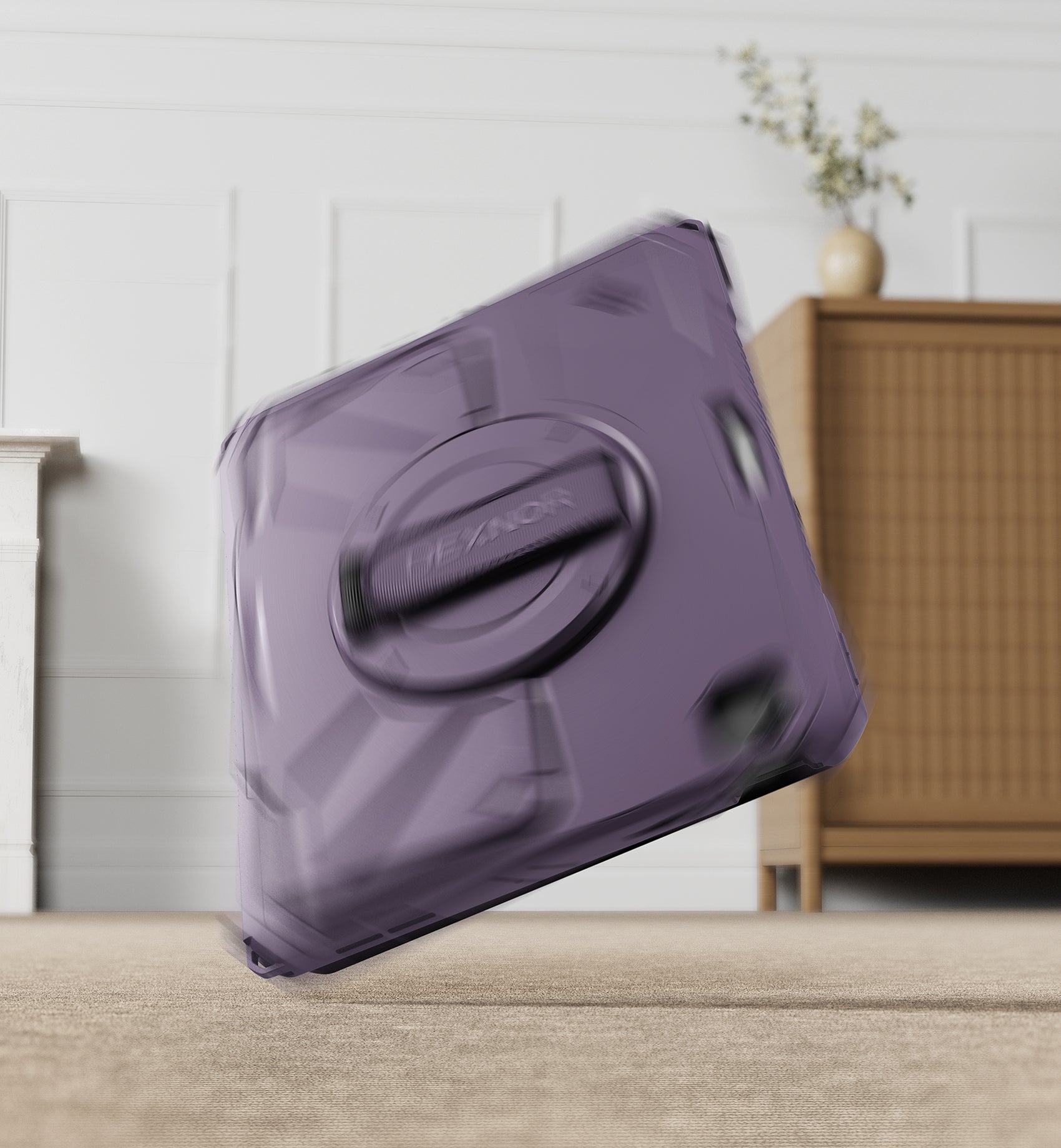 Dexnor Case for iPad Air 13 inch M4 2026 Rugged Protective Case with 360° Rotating Hand Strap Steady Stand Screen Protector Pencil Holder Shockproof Full-Body Bumper Cover
