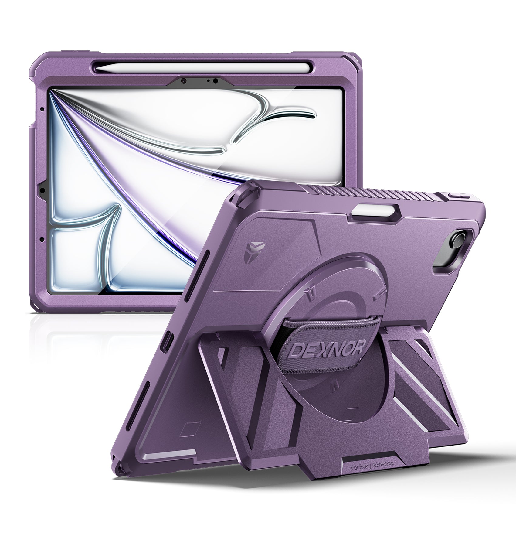Dexnor Case for iPad Air 11 inch M4 2026 Rugged Case with 360
