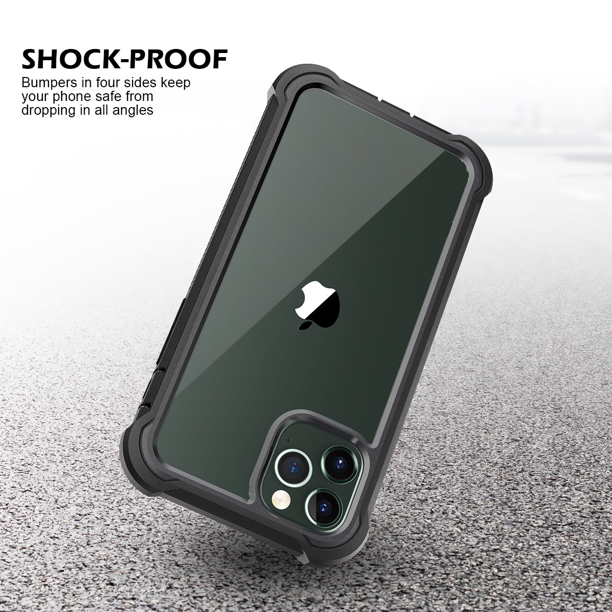 Dexnor for Case iPhone 11 Pro with Screen Protector Clear Rugged Full Body Protective Shockproof Hard Back Defender Dual Layer Heavy Duty Bumper Cover