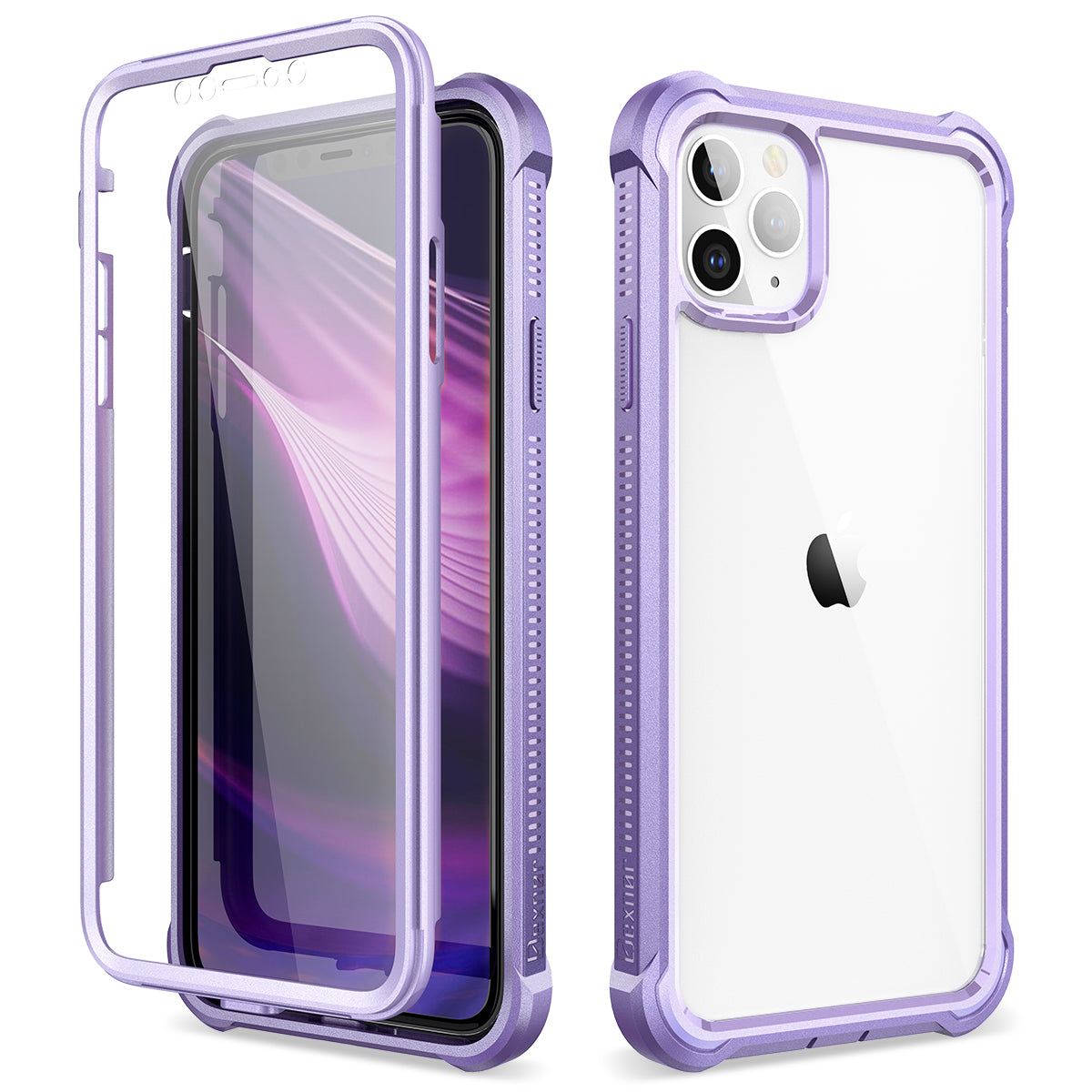 Dexnor for Case iPhone 11 Pro with Screen Protector Clear Rugged Full Body Protective Shockproof Hard Back Defender Dual Layer Heavy Duty Bumper Cover