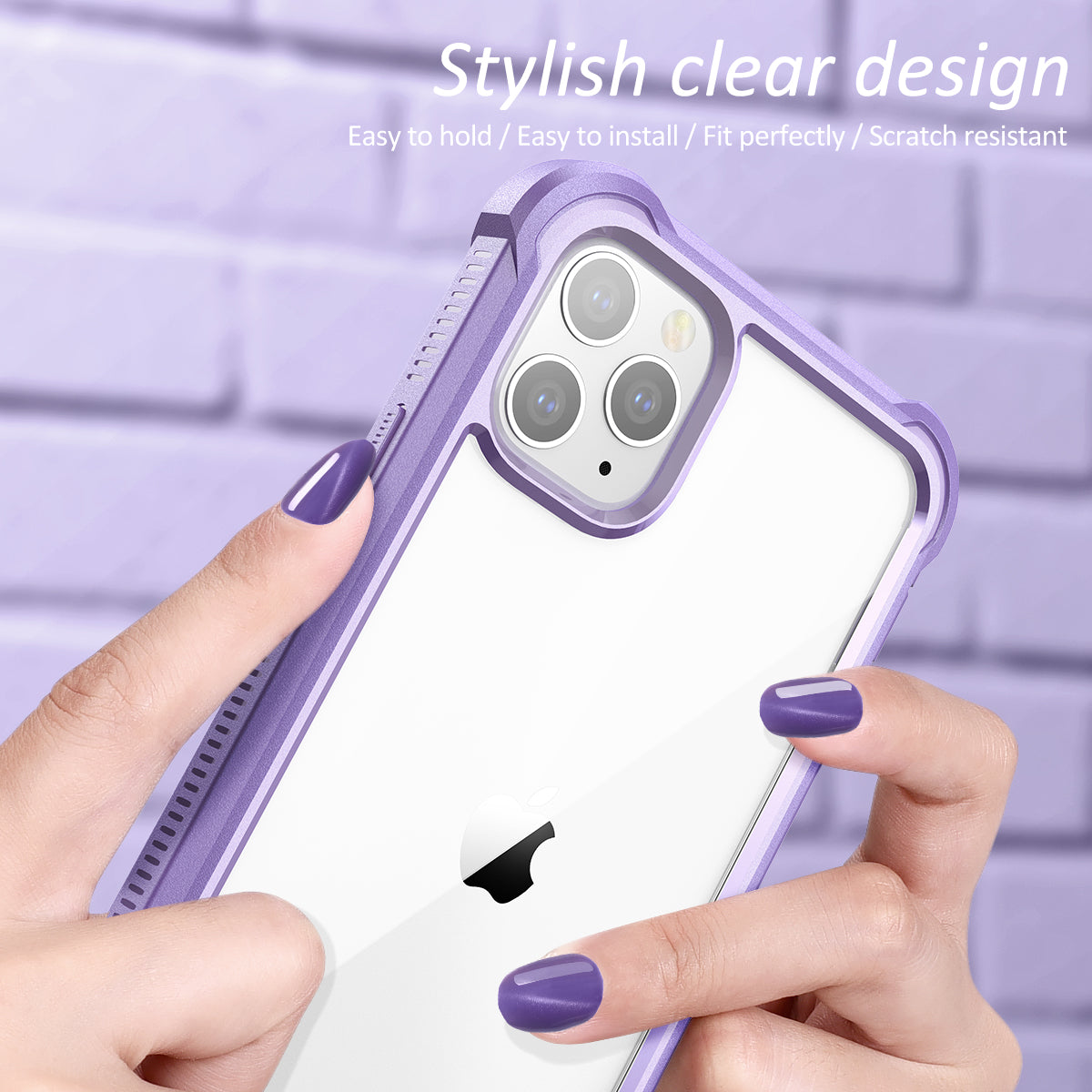 Dexnor for Case iPhone 11 Pro with Screen Protector Clear Rugged Full Body Protective Shockproof Hard Back Defender Dual Layer Heavy Duty Bumper Cover