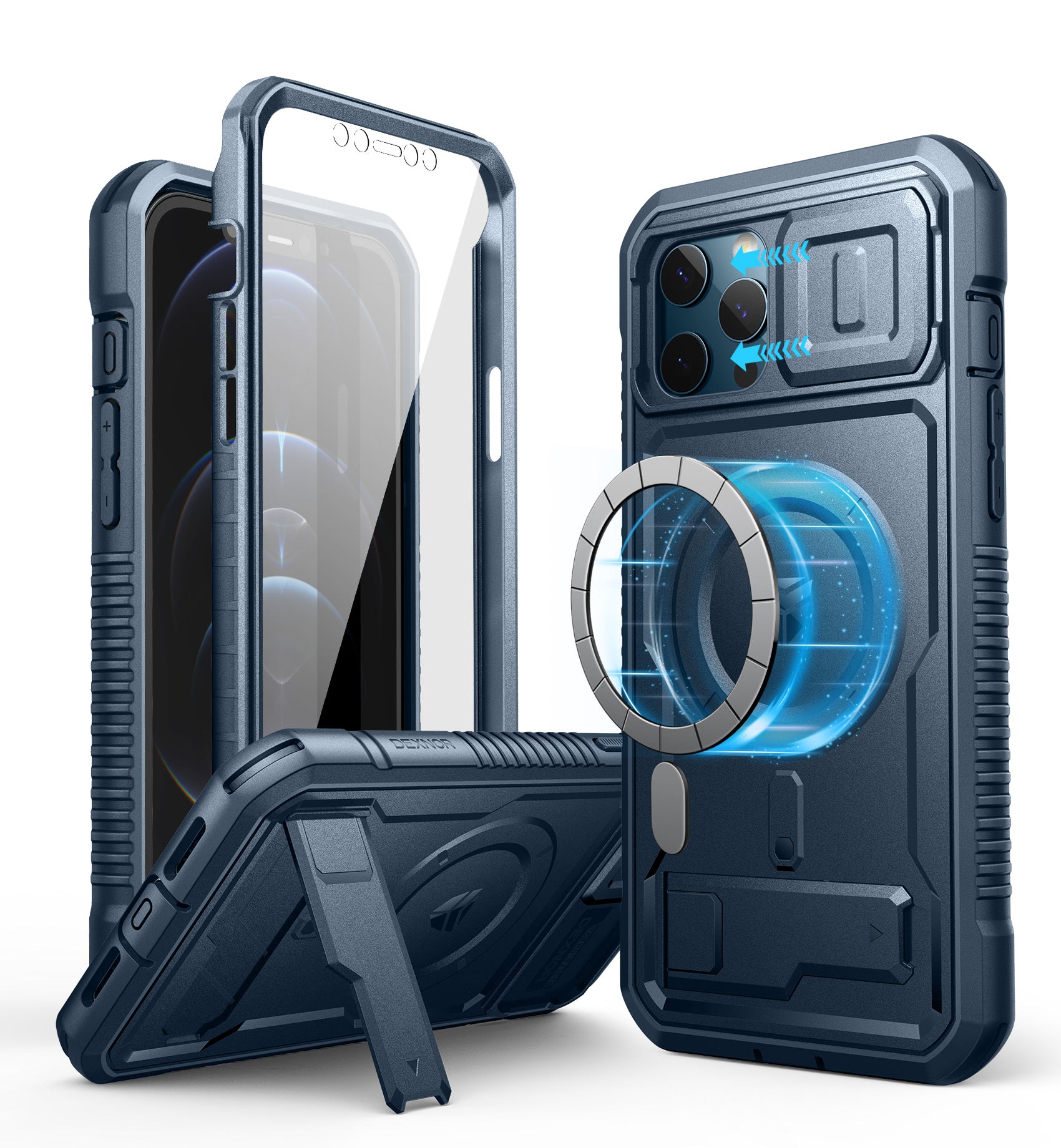 Dexnor Case for iPhone 12 Pro Max with Camera Cover Compatible