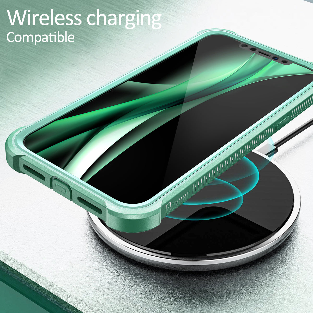 Dexnor Case for iPhone 12 Pro Max with Screen Protector Clear Military Rugged 360 Full Body Protective Shockproof Hard Defender Heavy Duty Cover Bumper