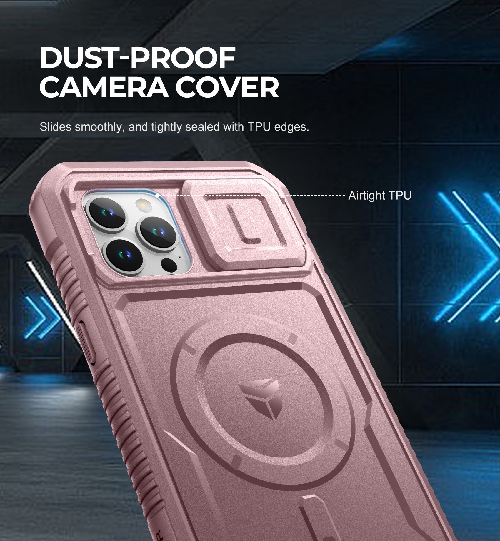 Dexnor Case for iPhone 13 Pro Max with Camera Cover Compatible with MagSafe Built-in Screen Protector Heavy-Duty Shockproof Full-Body Rugged Protective Magnetic Cover with Kickstand