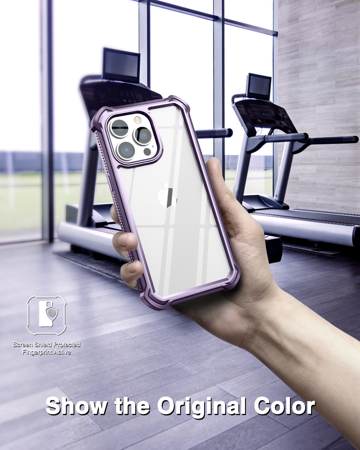 Dexnor Case for iPhone 13 Pro Max with Screen Protector Clear Rugged 360 Full Body Protective Shockproof Hard Back Defender Heavy Duty Cover Bumper