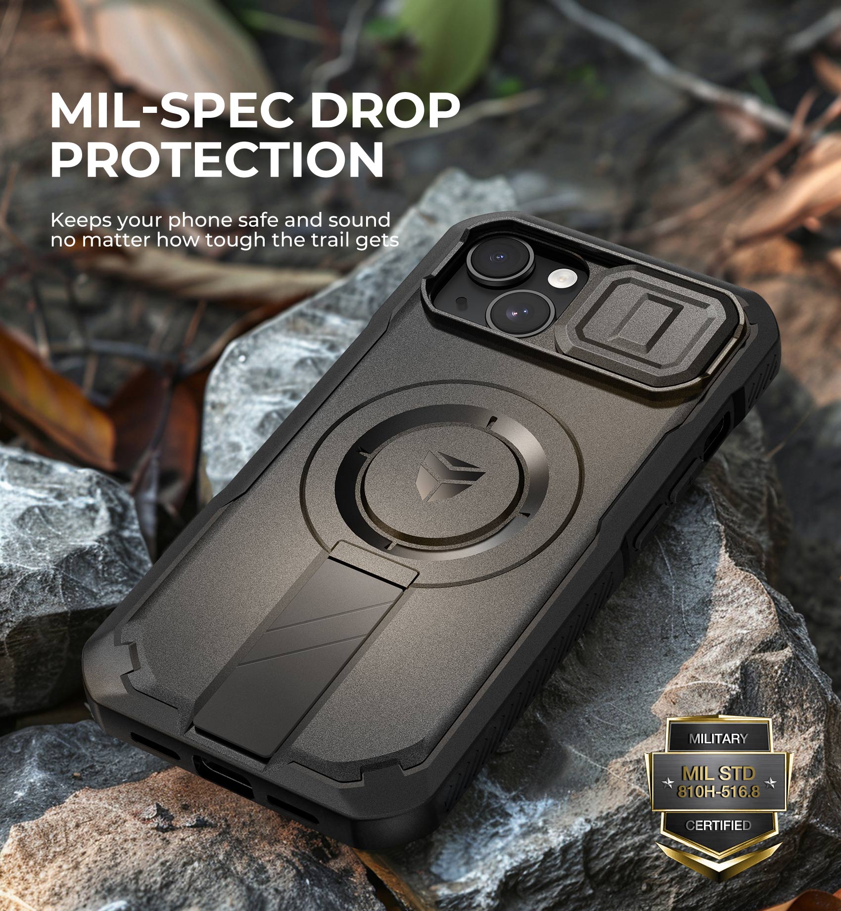 Dexnor Case for iPhone 13 with Slide Camera Cover Adjustable