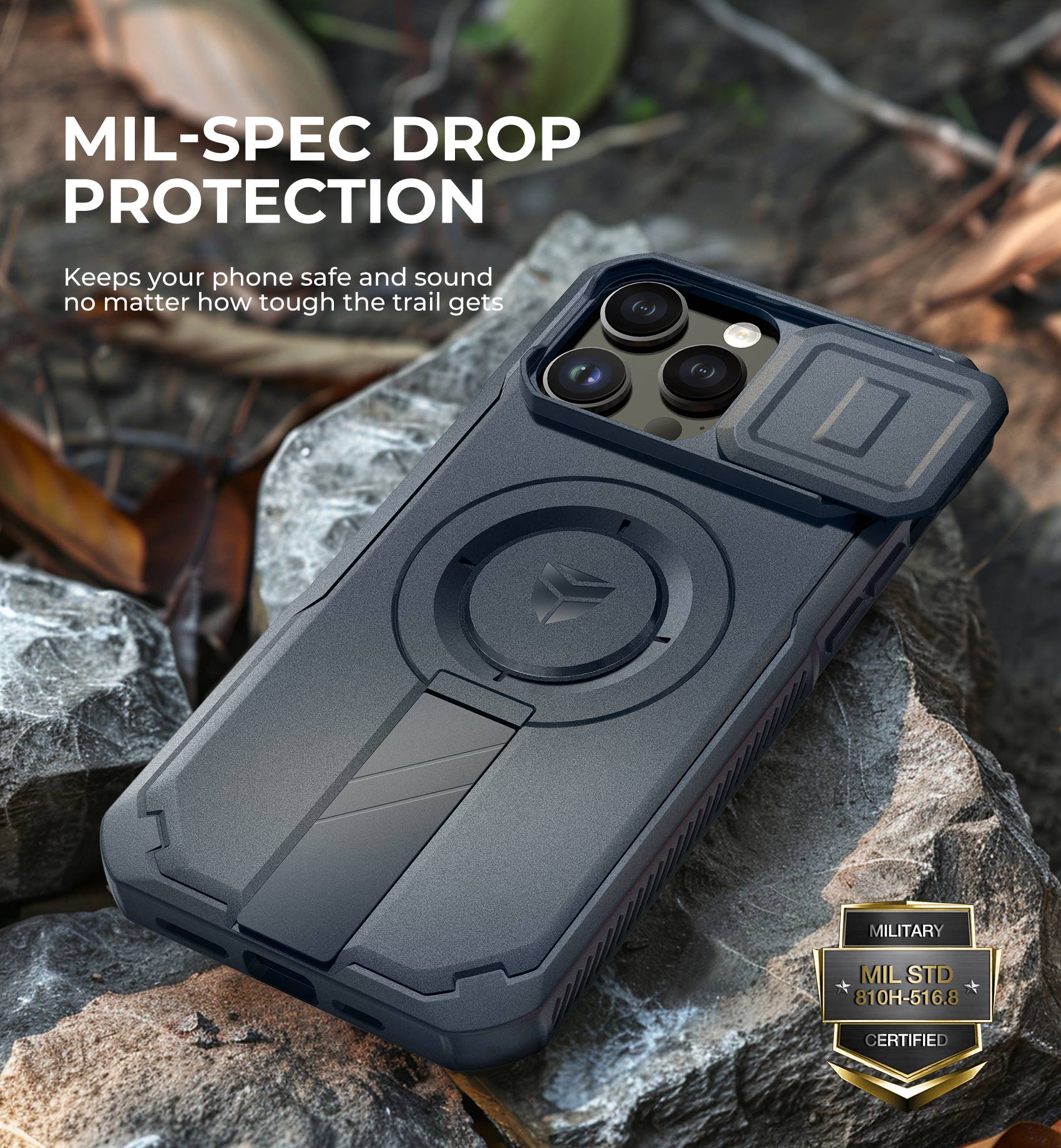 Dexnor Case for iPhone 14 Pro Max with Slide Camera Cover Adjustable Kickstand Compatible with MagSafe Rugged Shockproof Bumper Heavy-Duty Magnetic Protective Cover