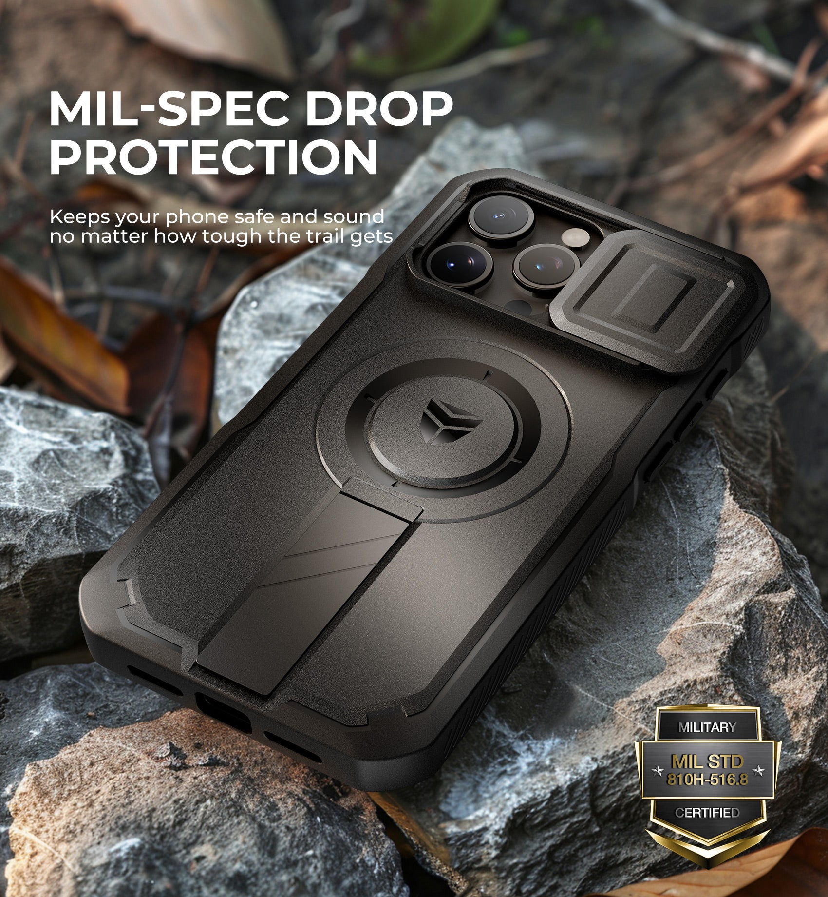 Dexnor Case for iPhone 15 Pro Max with Slide Camera Cover