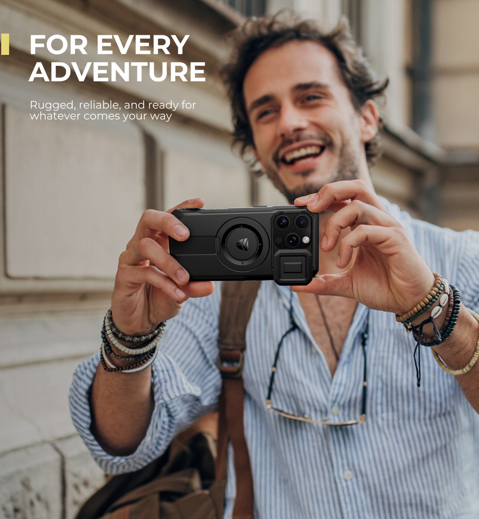 Dexnor Case for iPhone 16 Pro with Slide Camera Cover Adjustable Kickstand Magnetic Rugged Shockproof Bumper Heavy-Duty Mangetic Protective Cover