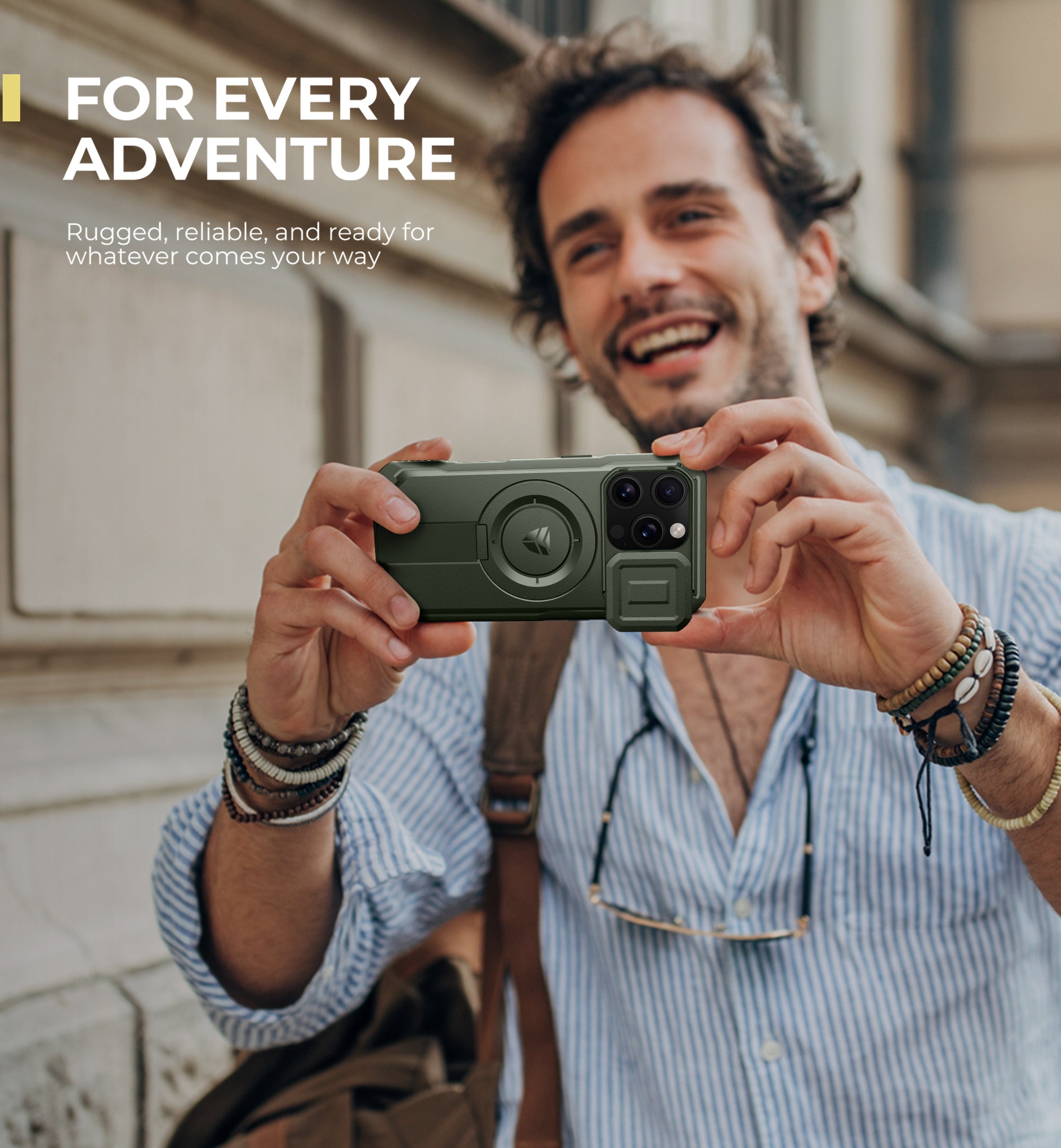 Dexnor Case for iPhone 16 Pro with Slide Camera Cover Adjustable Kickstand Magnetic Rugged Shockproof Bumper Heavy-Duty Mangetic Protective Cover