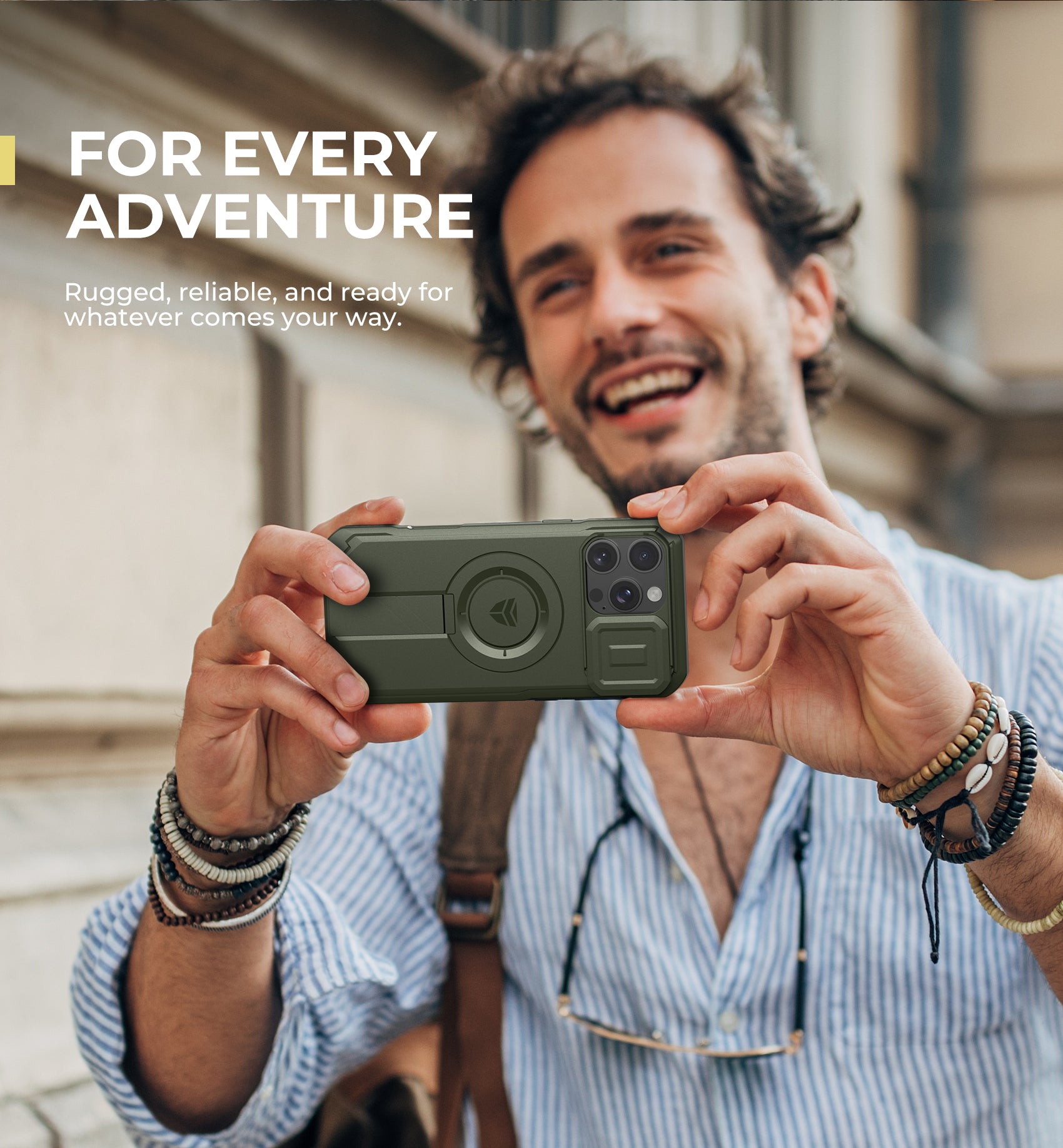 Dexnor Case for iPhone 16 Pro Max with Slide Camera Cover Adjustable Kickstand Magnetic Rugged Shockproof Bumper Heavy-Duty Magnetic Protective Cover