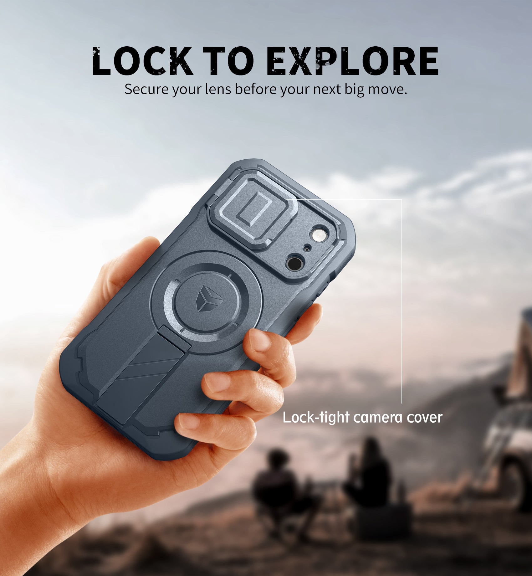 Dexnor Case for iPhone 17 Pro Built-in Flip Camera Cover Camera Control Cover Kickstand Compatible with MagSafe Heavy-Duty Rugged Shockproof Magnetic Phone Cover 6.3 inch