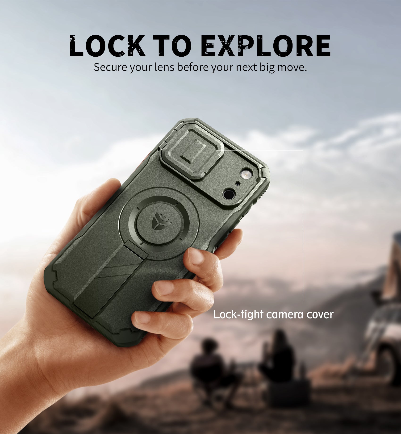 Dexnor Case for iPhone 17 Pro Max Built-in Flip Camera Cover Camera Control Cover Kickstand Compatible with MagSafe Heavy-Duty Rugged Shockproof Magnetic Phone Cover 6.9 inch