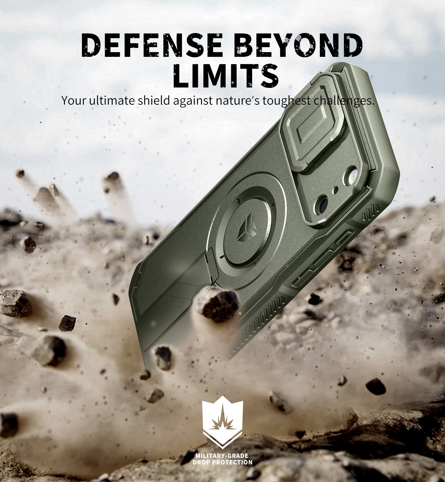Dexnor Case for iPhone 17 Pro Max Built-in Flip Camera Cover Camera Control Cover Kickstand Compatible with MagSafe Heavy-Duty Rugged Shockproof Magnetic Phone Cover 6.9 inch
