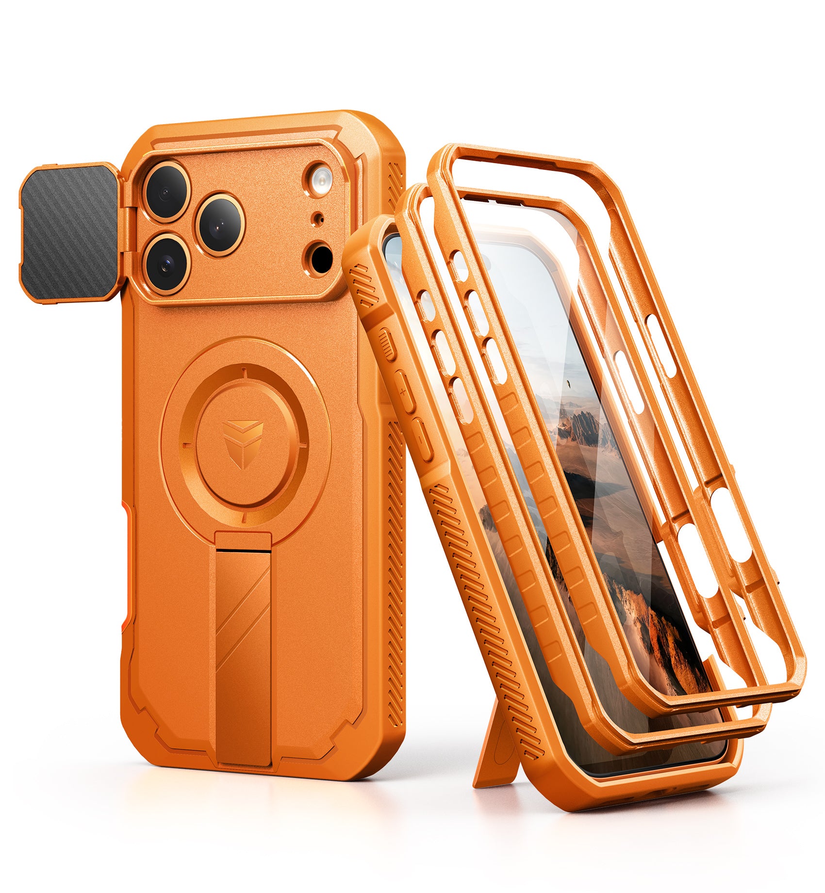 Dexnor Case For iPhone 17 Pro Max With Flip Camera Cover MagSafe Heavy-duty Shockproof Bumper Full Body Built-in Screen Protector 6.9 Inch