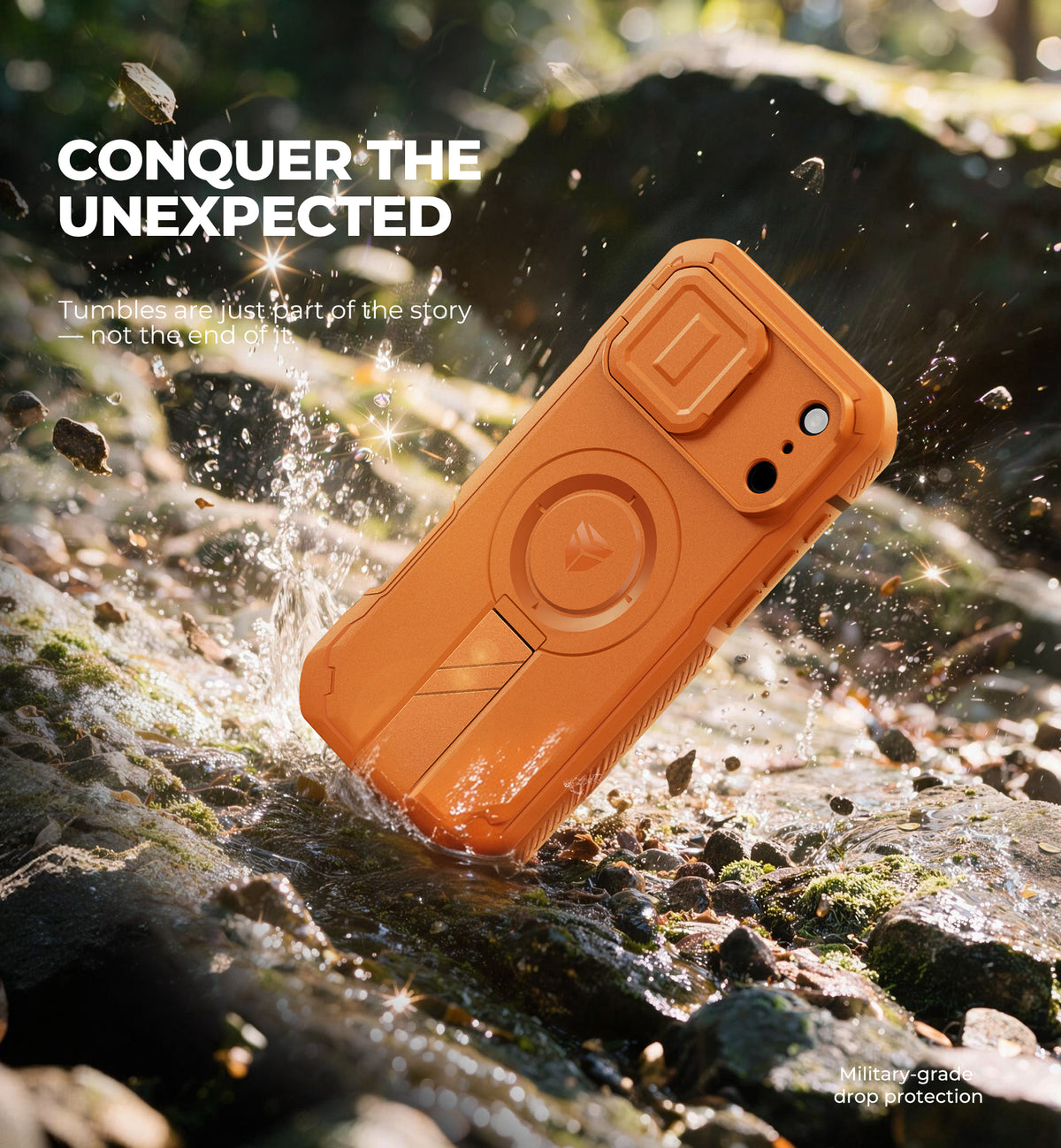 Dexnor Heavy Duty Rugged Case for iPhone 17 Pro Max, 2 Front Frame, Flip Camera Cover, MagSafe Compatible, Screen Protector and Kickstand