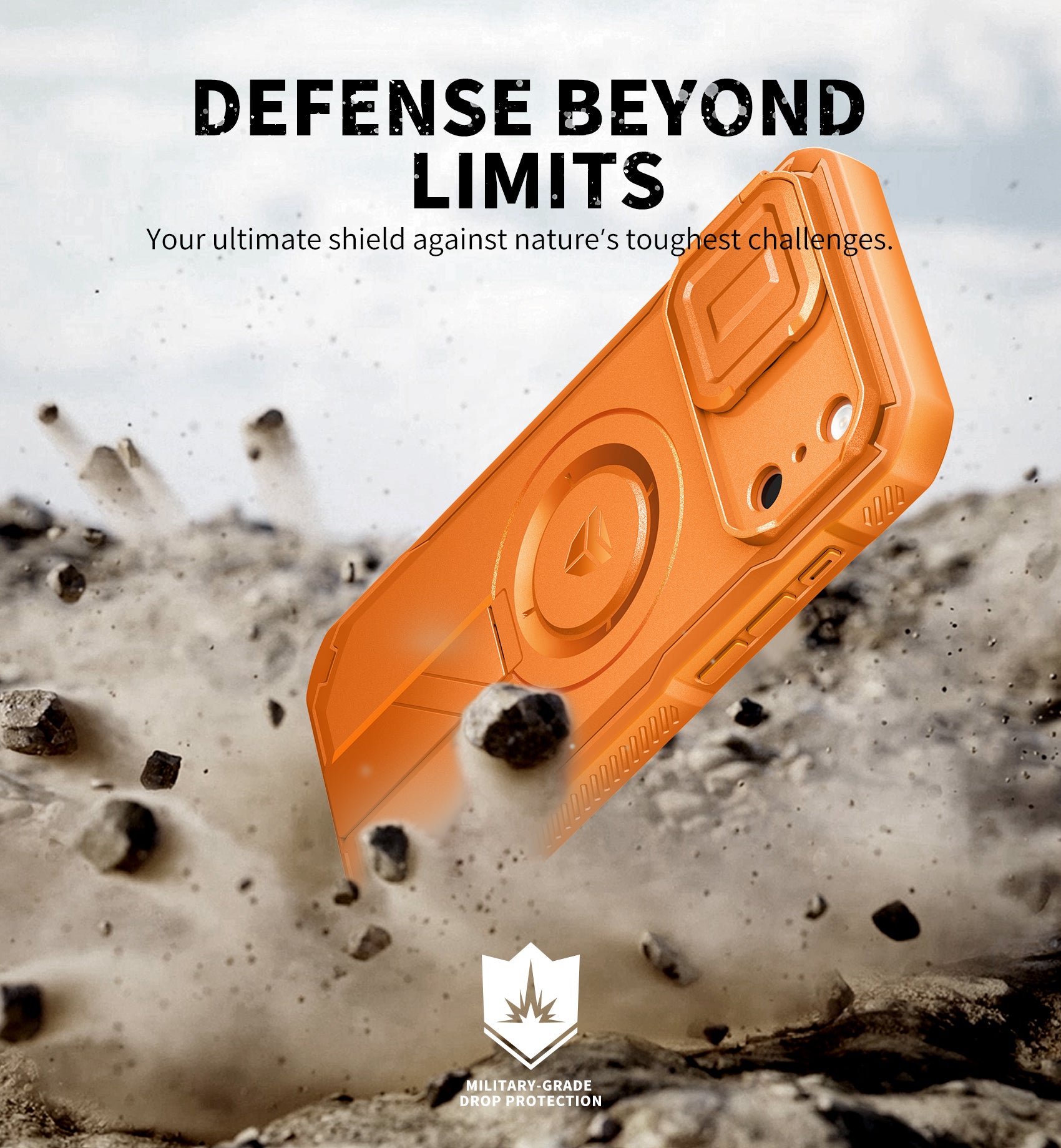 Dexnor Case for iPhone 17 Pro Max Built-in Flip Camera Cover Camera Control Cover Kickstand Compatible with MagSafe Heavy-Duty Rugged Shockproof Magnetic Phone Cover 6.9 inch