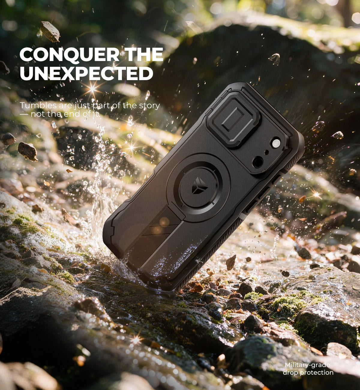 Dexnor Heavy Duty Rugged Case for iPhone 17 Pro Max, 2 Front Frame, Flip Camera Cover, MagSafe Compatible, Screen Protector and Kickstand