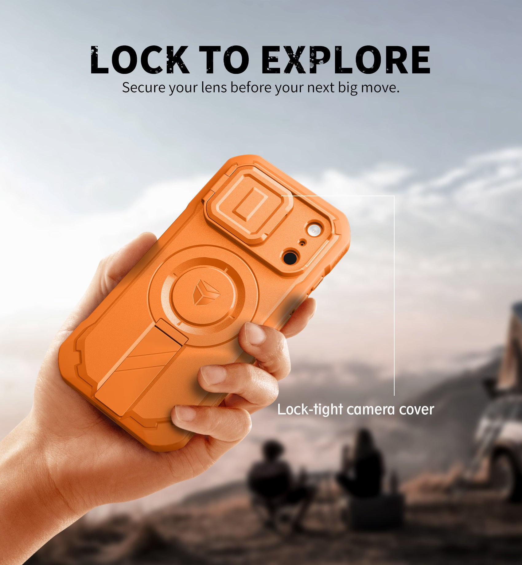 Dexnor Case for iPhone 17 Pro Built-in Flip Camera Cover Camera Control Cover Kickstand Compatible with MagSafe Heavy-Duty Rugged Shockproof Magnetic Phone Cover 6.3 inch
