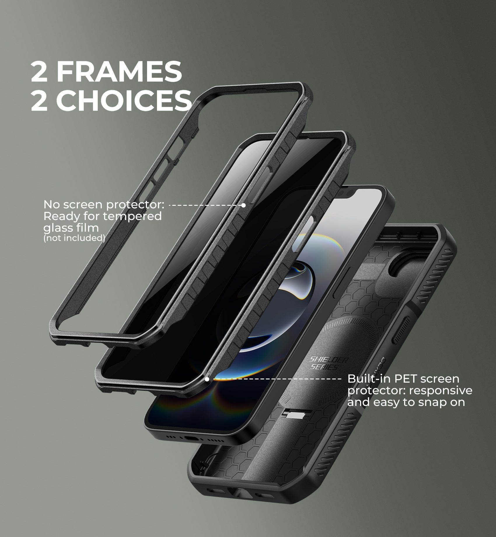 Dexnor Case for iPhone 17e with Privacy Screen Protector 2 Front Frame Built-in Magnetic Slide Camera Cover Kickstand Compatible with MagSafe Heavy Duty Shockproof 6.1 inch