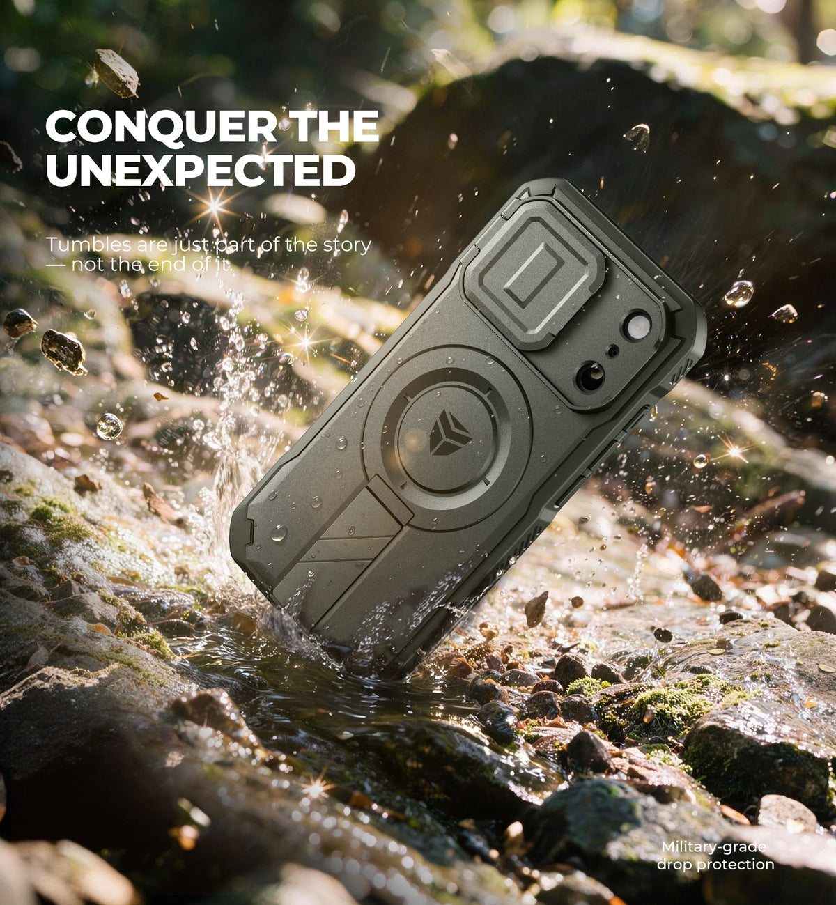 Dexnor Case for iPhone 18 Pro Flip Camera Cover Kickstand Camera Control Cover Compatible with MagSafe Heavy-Duty Rugged Shockproof Cover 6.3 inch