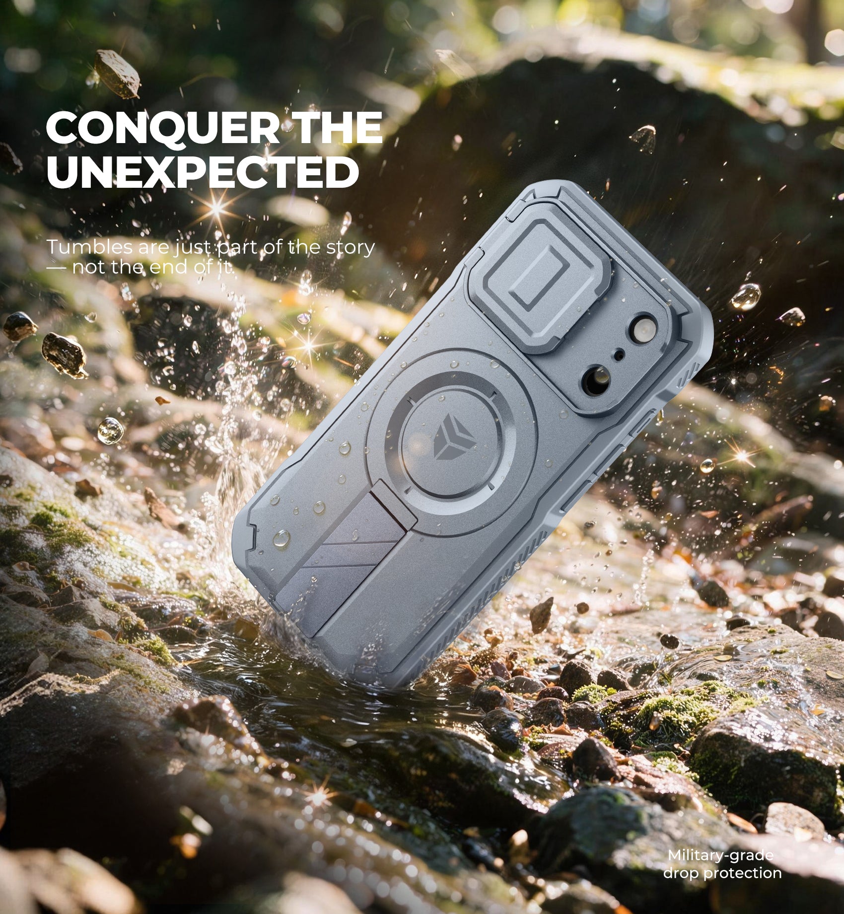 Dexnor Case for iPhone 18 Pro Flip Camera Cover Kickstand Camera Control Cover Compatible with MagSafe Heavy-Duty Rugged Shockproof Cover 6.3 inch