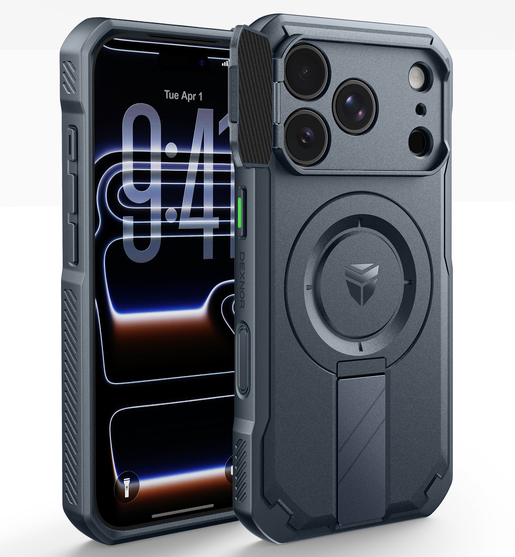 Dexnor Case for iPhone 18 Pro Flip Camera Cover Kickstand Camera Control Cover Compatible with MagSafe Heavy-Duty Rugged Shockproof Cover 6.3 inch