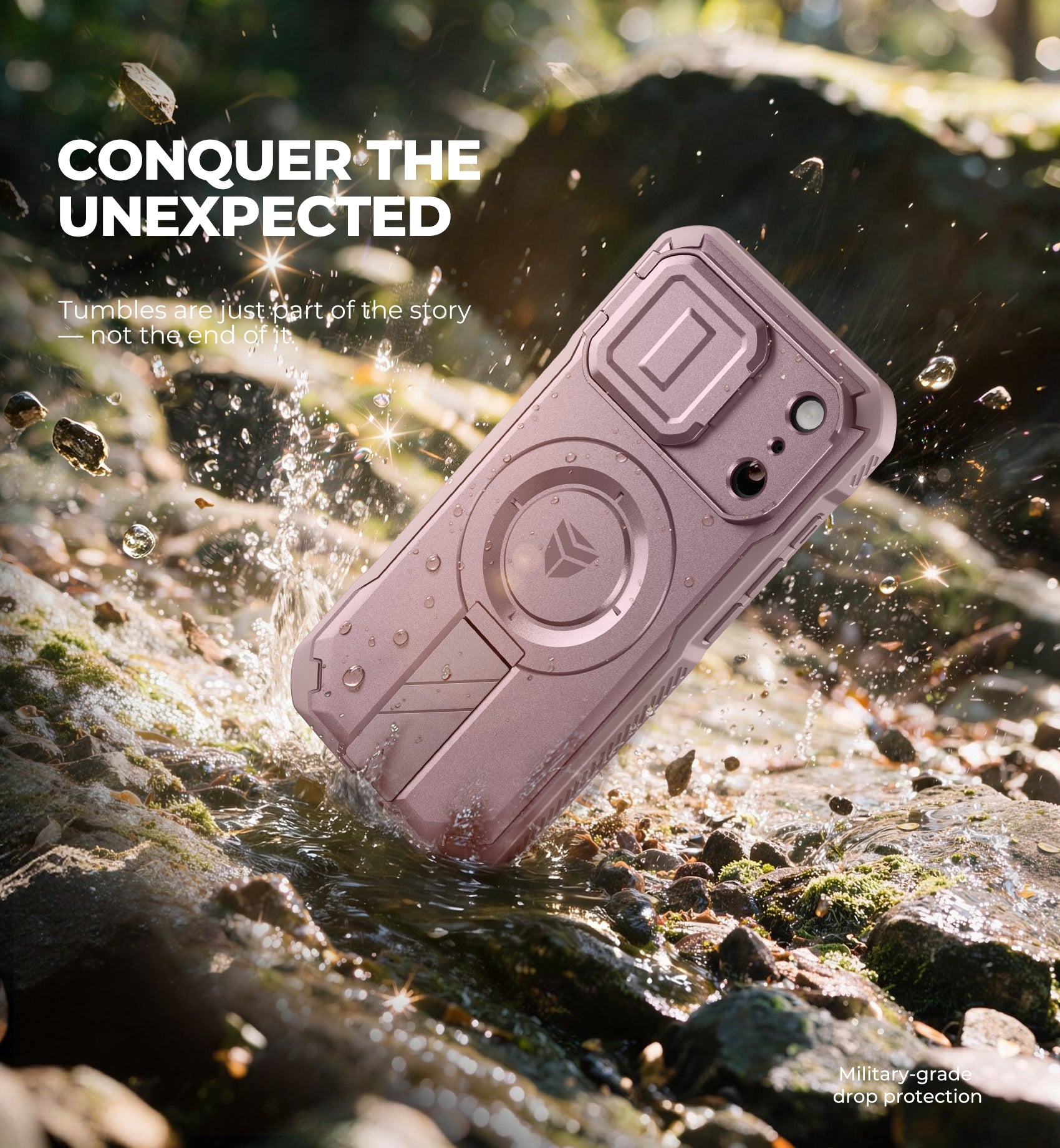 Dexnor Case for iPhone 18 Pro Flip Camera Cover Kickstand Camera Control Cover Compatible with MagSafe Heavy-Duty Rugged Shockproof Cover 6.3 inch