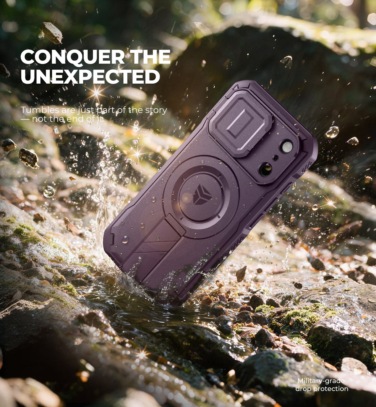 Dexnor Case for iPhone 18 Pro Flip Camera Cover Kickstand Camera Control Cover Compatible with MagSafe Heavy-Duty Rugged Shockproof Cover 6.3 inch