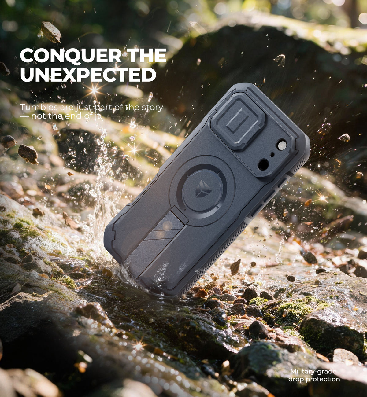 Dexnor Heavy Duty Rugged Case for iPhone 18 Pro Max, 2 Front Frame, Flip Camera Cover, MagSafe Compatible, Screen Protector and Kickstand