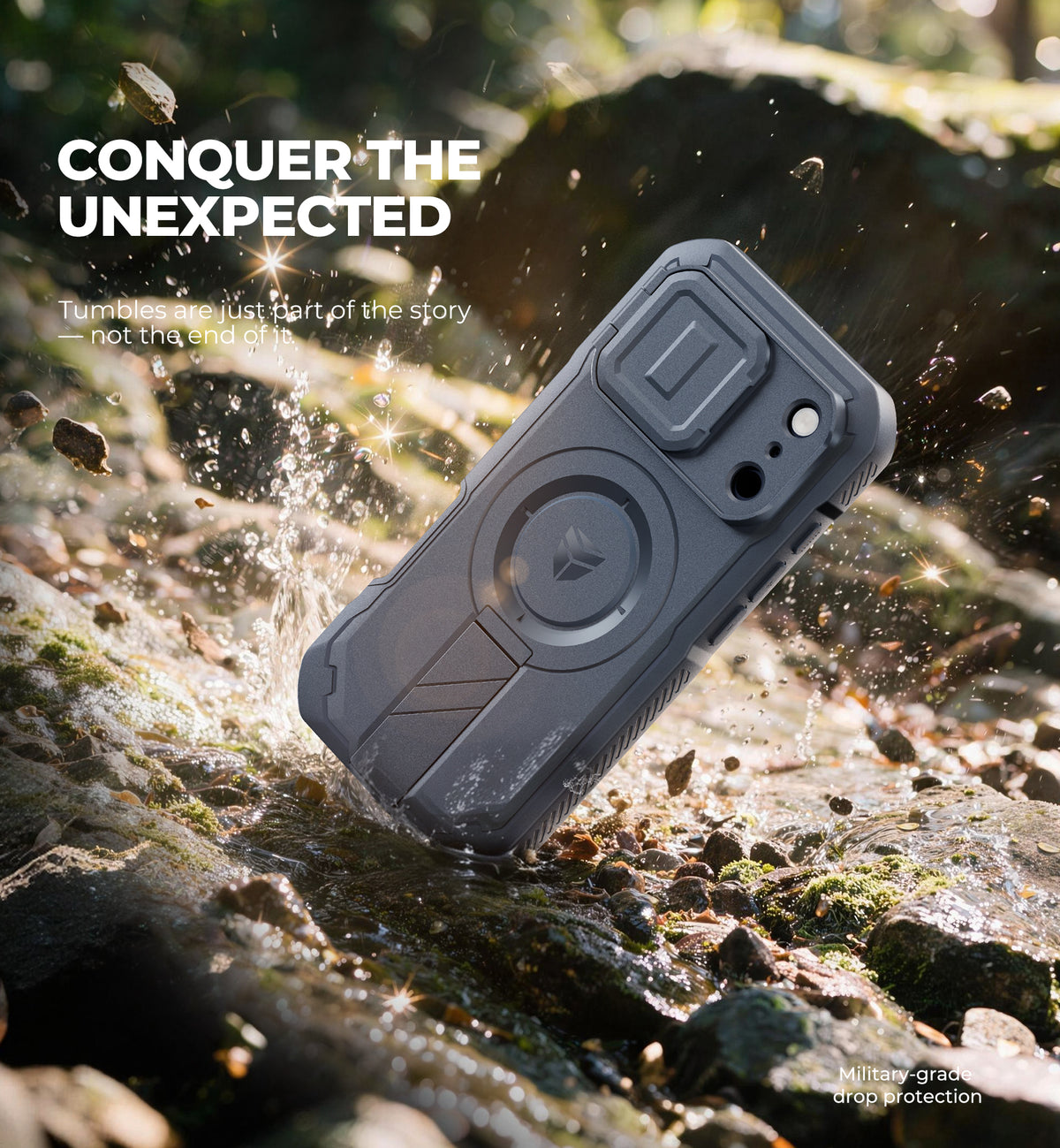 Dexnor Heavy Duty Rugged Case for iPhone 18 Pro, 2 Front Frame, Flip Camera Cover, MagSafe Compatible, Screen Protector and Kickstand