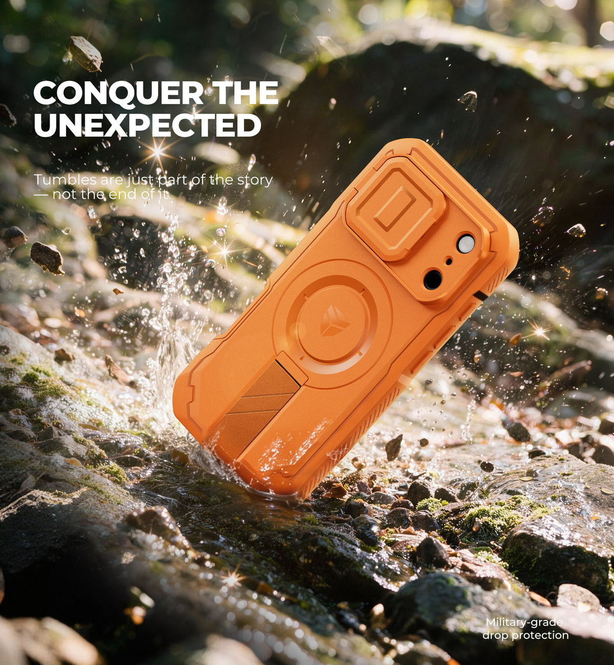 Dexnor Heavy Duty Rugged Case for iPhone 18 Pro, 2 Front Frame, Flip Camera Cover, MagSafe Compatible, Screen Protector and Kickstand