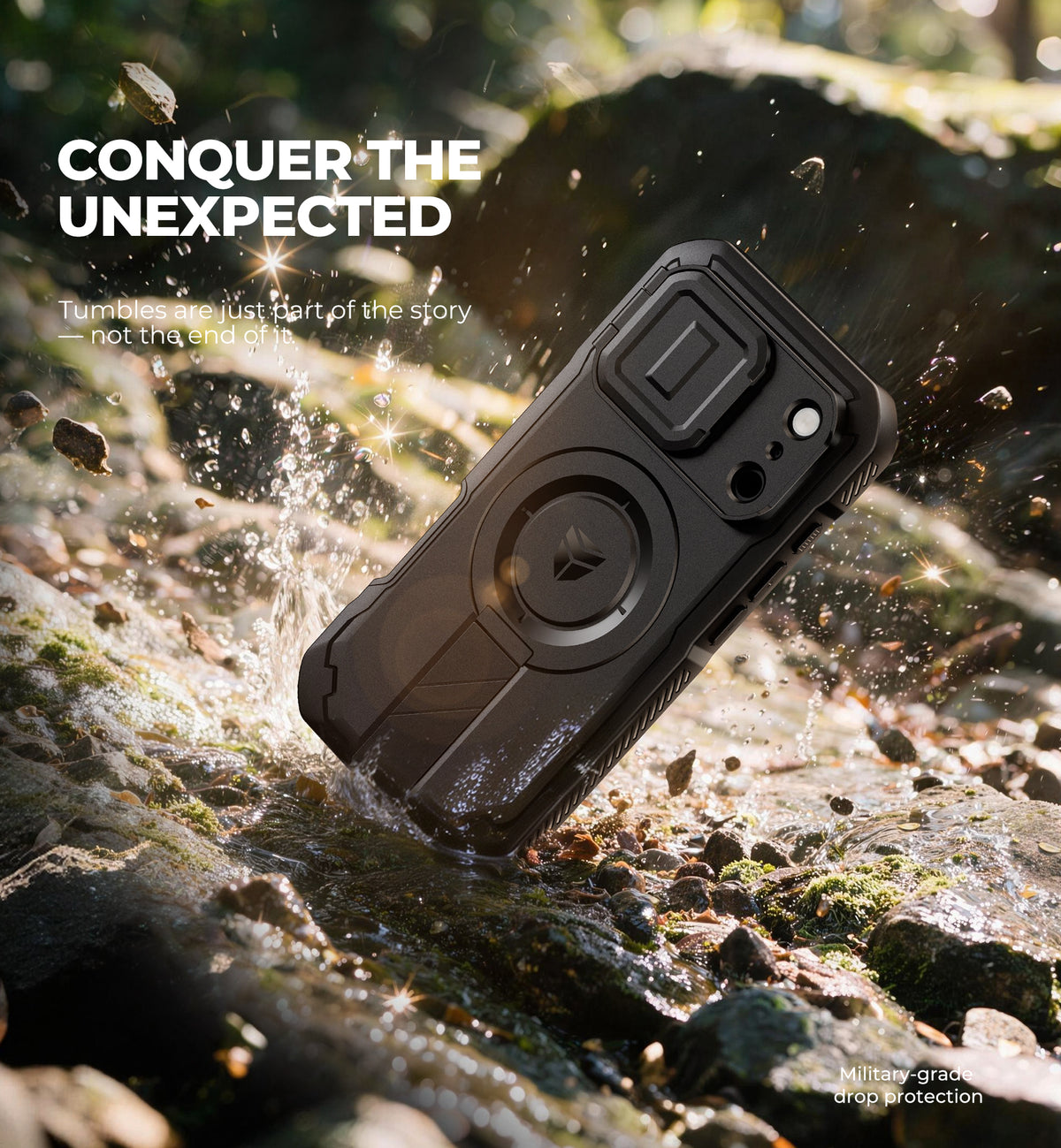 Dexnor Heavy Duty Rugged Case for iPhone 18 Pro, 2 Front Frame, Flip Camera Cover, MagSafe Compatible, Screen Protector and Kickstand