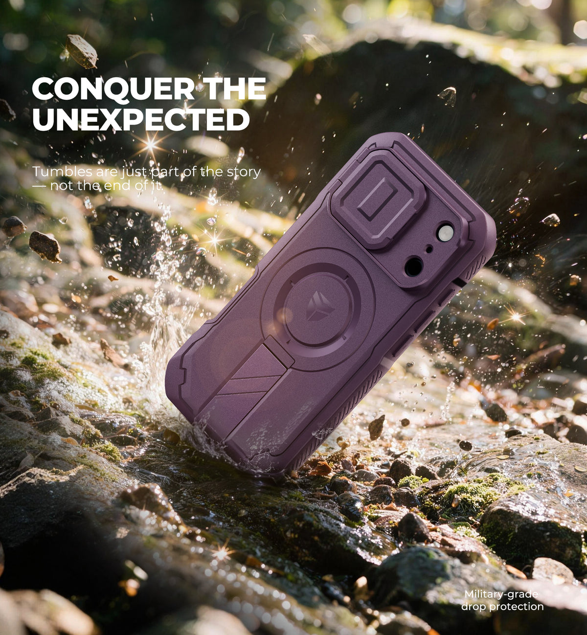 Dexnor Heavy Duty Rugged Case for iPhone 18 Pro, 2 Front Frame, Flip Camera Cover, MagSafe Compatible, Screen Protector and Kickstand
