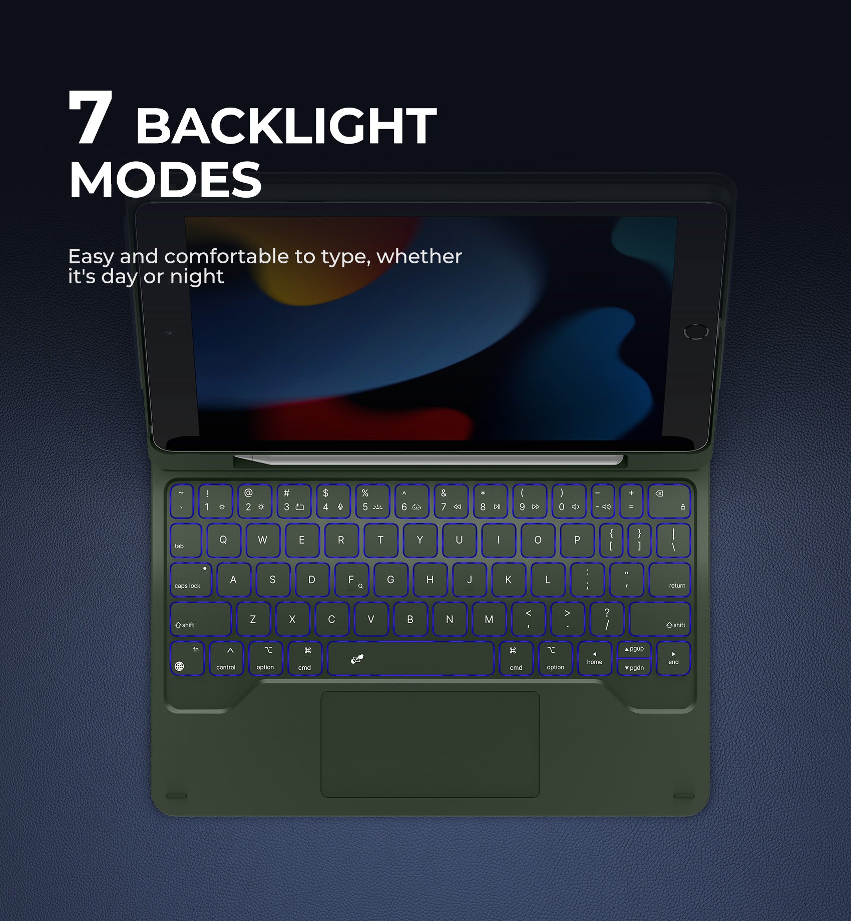 Dexnor for iPad 9th Generation Case with Keyboard Floating