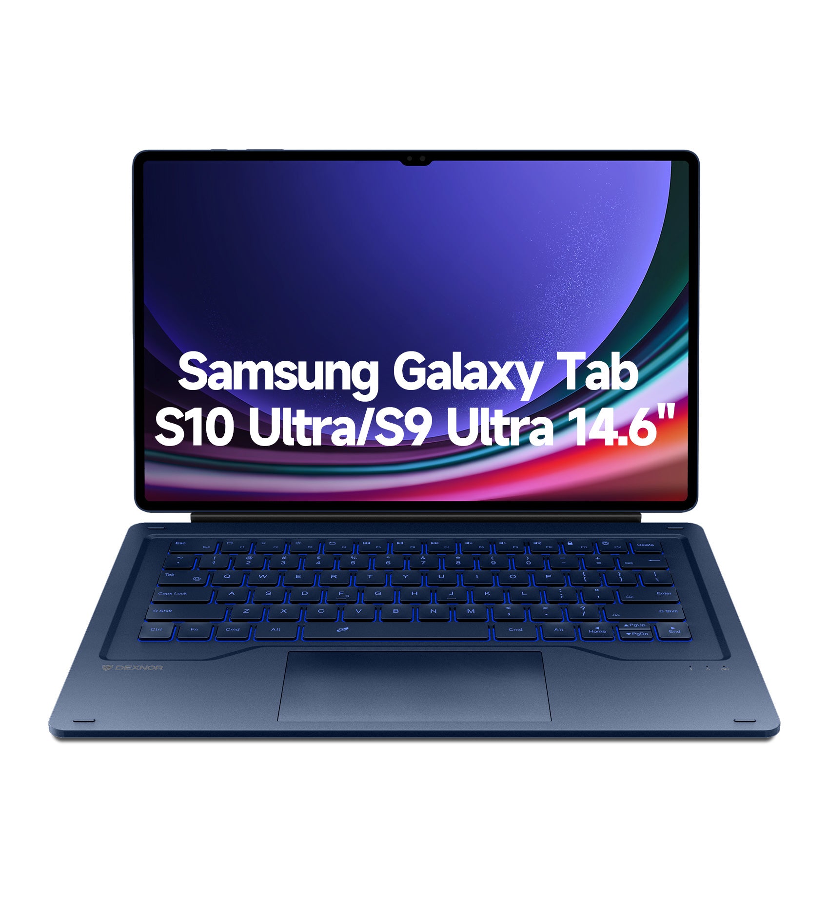 Samsung Galaxy Tab S10 Ultra キーボードカバー Dexnor Book Case For Samsung Galaxy Tab S10 Ultra Keyboard Cover