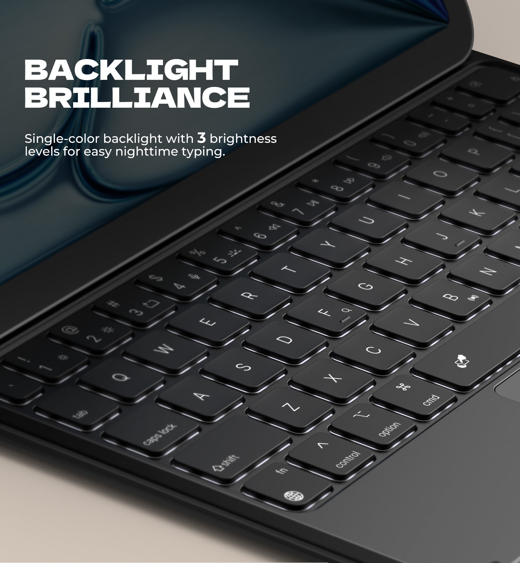 Dexnor Keyboard Case for iPad Air 11 inch M4 2026 with Keyboard Ultra-Thin Magnetic Detachable Trackpad Backlit（副本）