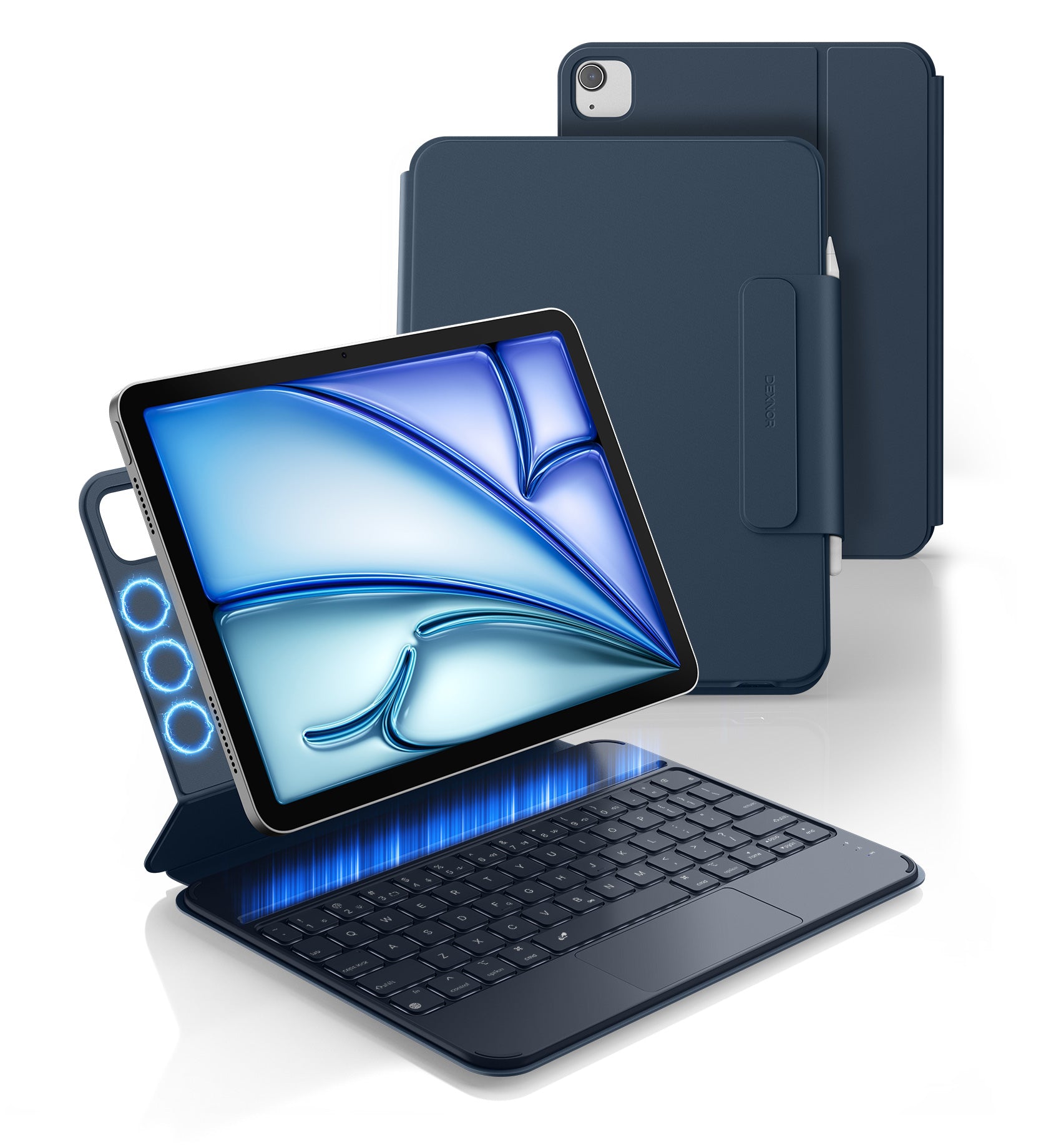 Dexnor Keyboard Case for iPad Air 5th Gen with Keyboard Ultra-Thin