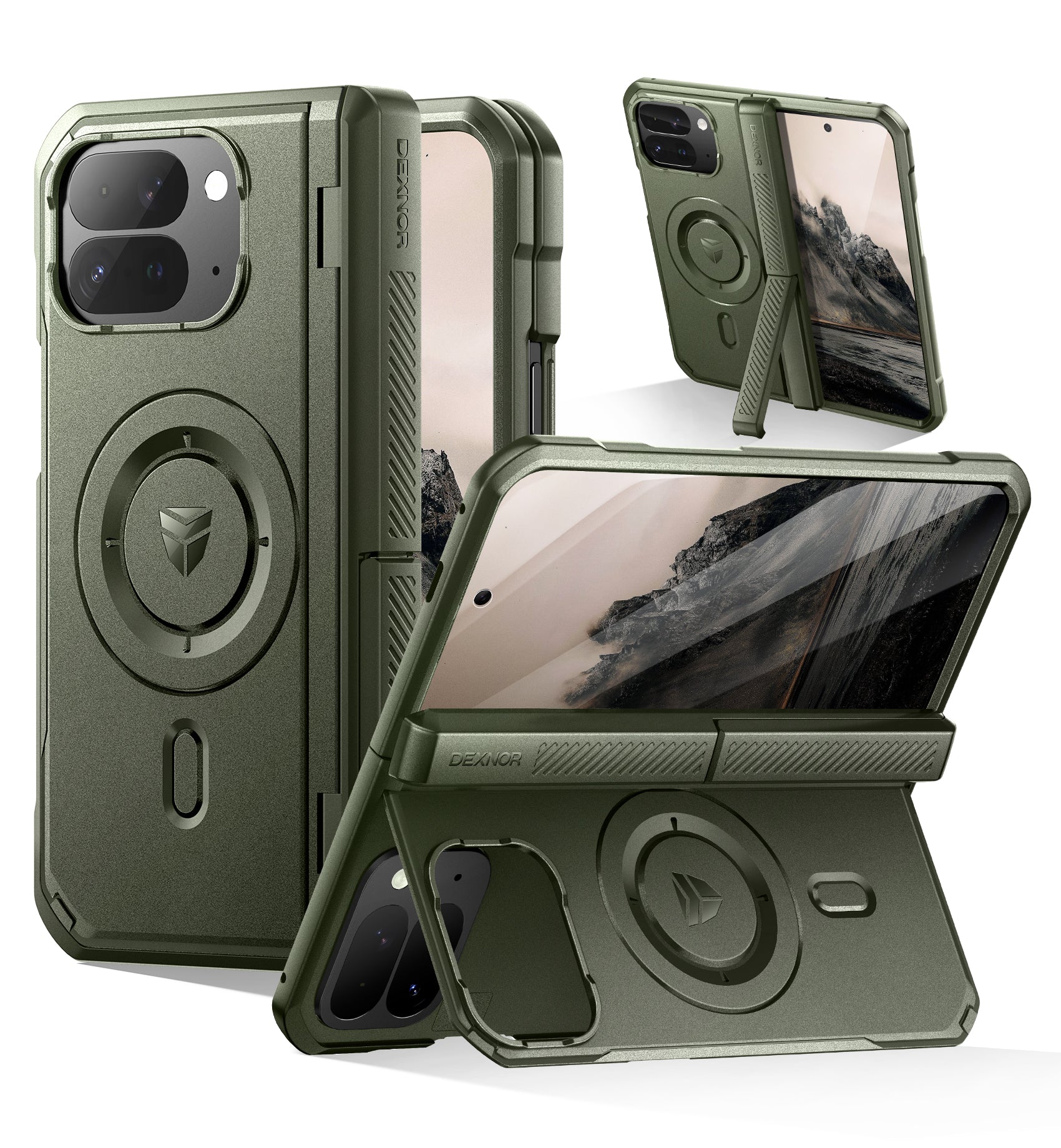 Dexnor Case for Google Pixel 10 Pro Fold with Dual Kickstands