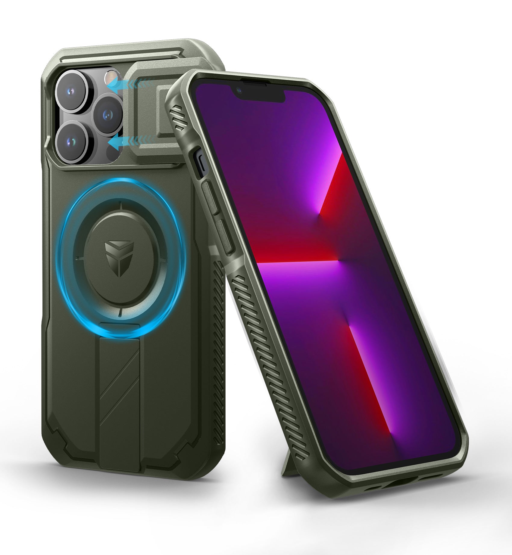 Dexnor Case for iPhone 13 Pro with Slide Camera Cover Adjustable