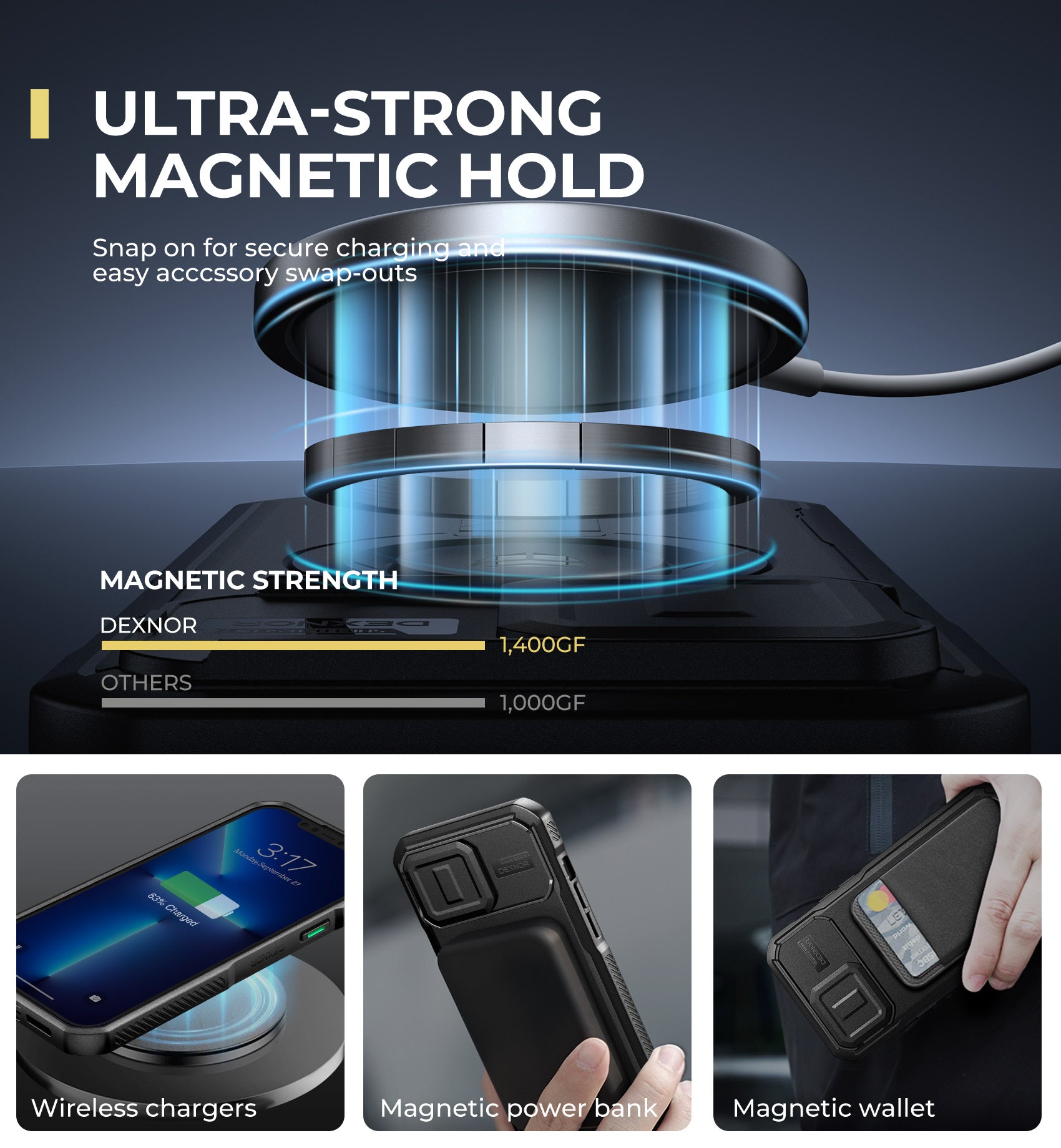 Dexnor Case for iPhone 13 Pro Max with Slide Camera Cover Adjustable Kickstand Compatible with MagSafe Rugged Shockproof Bumper Heavy-duty Magnetic Protective Cover